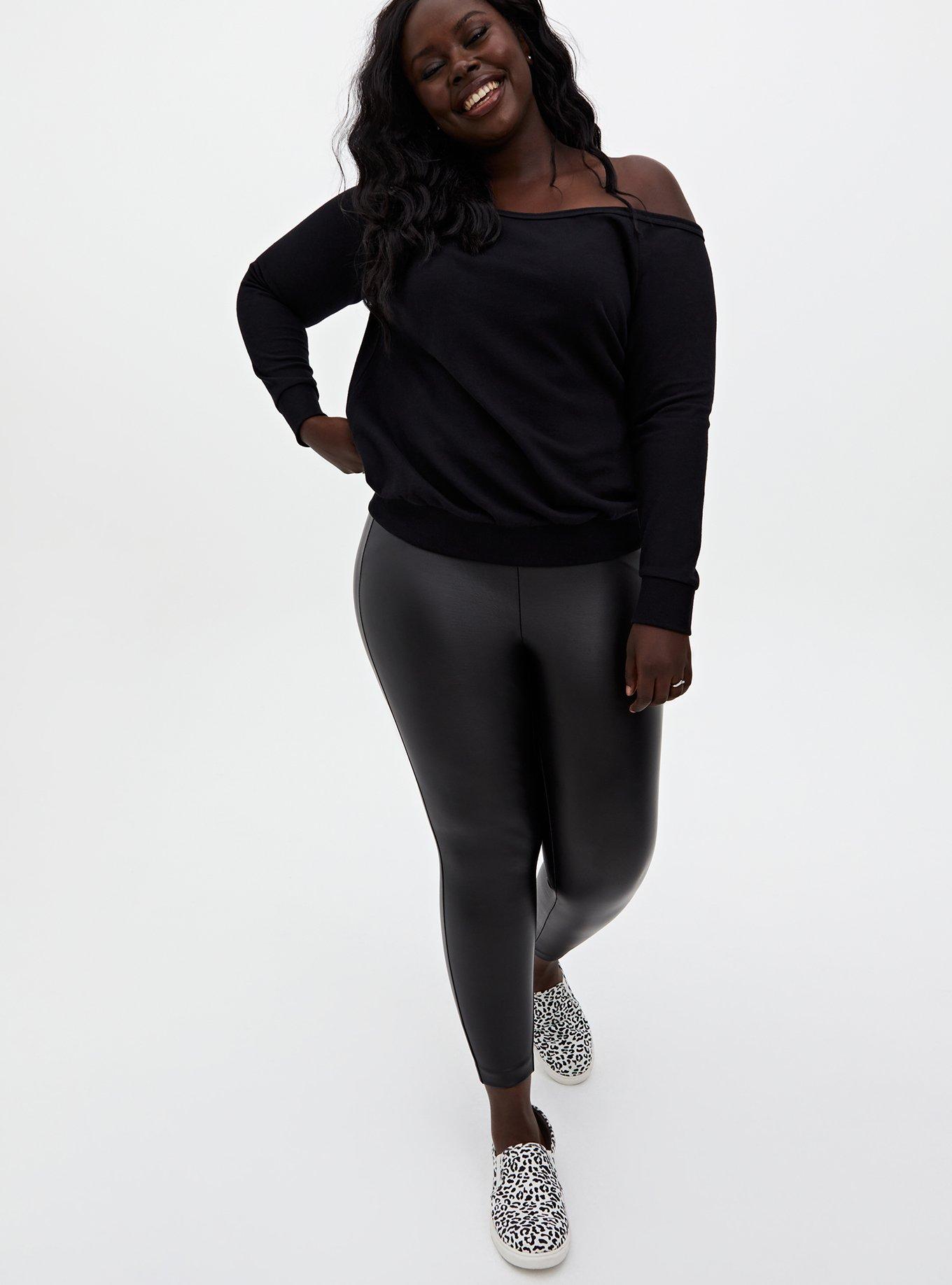 Plus size off the hotsell shoulder sweatshirt