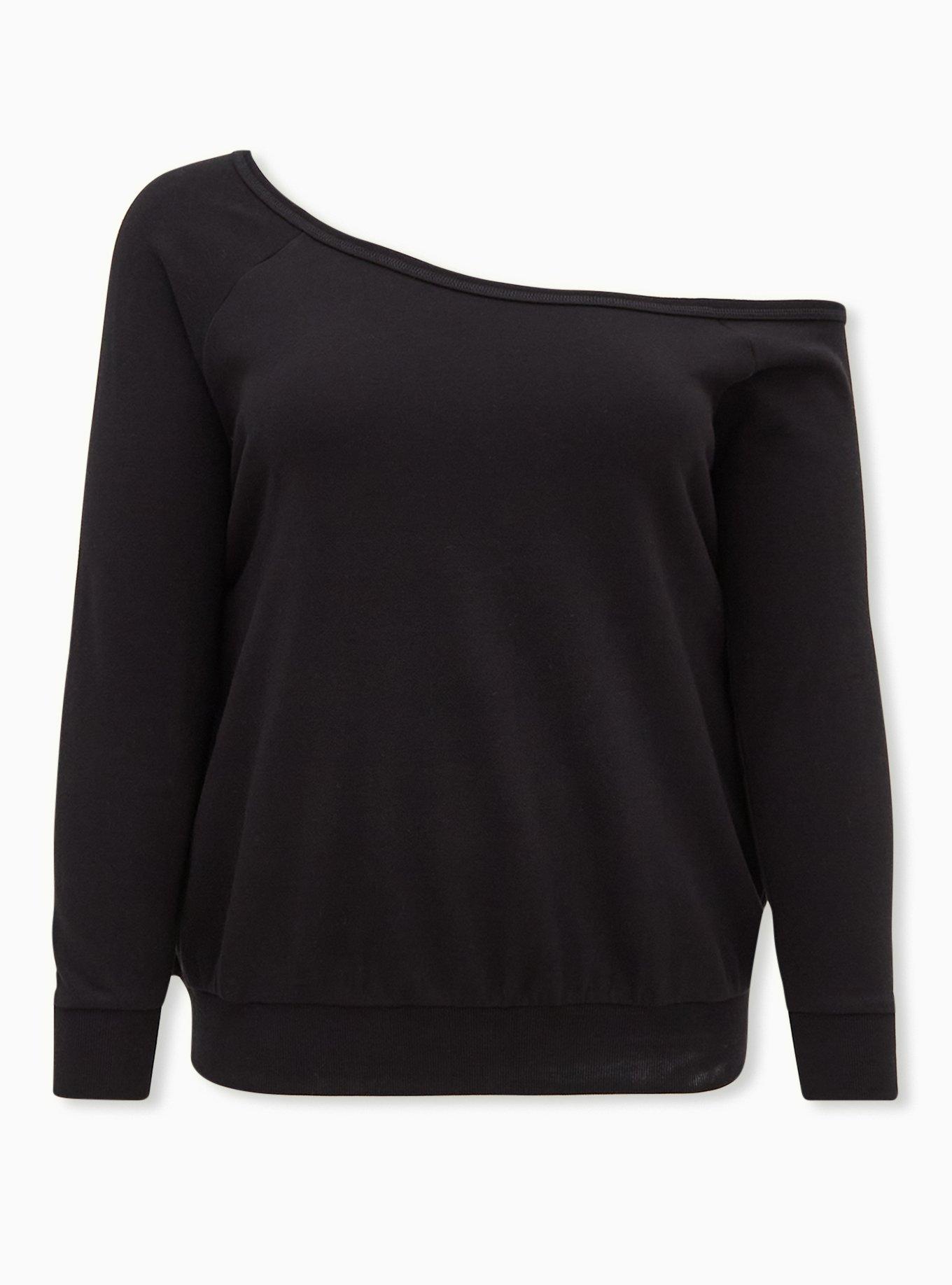 Plus size off 2024 the shoulder sweatshirts