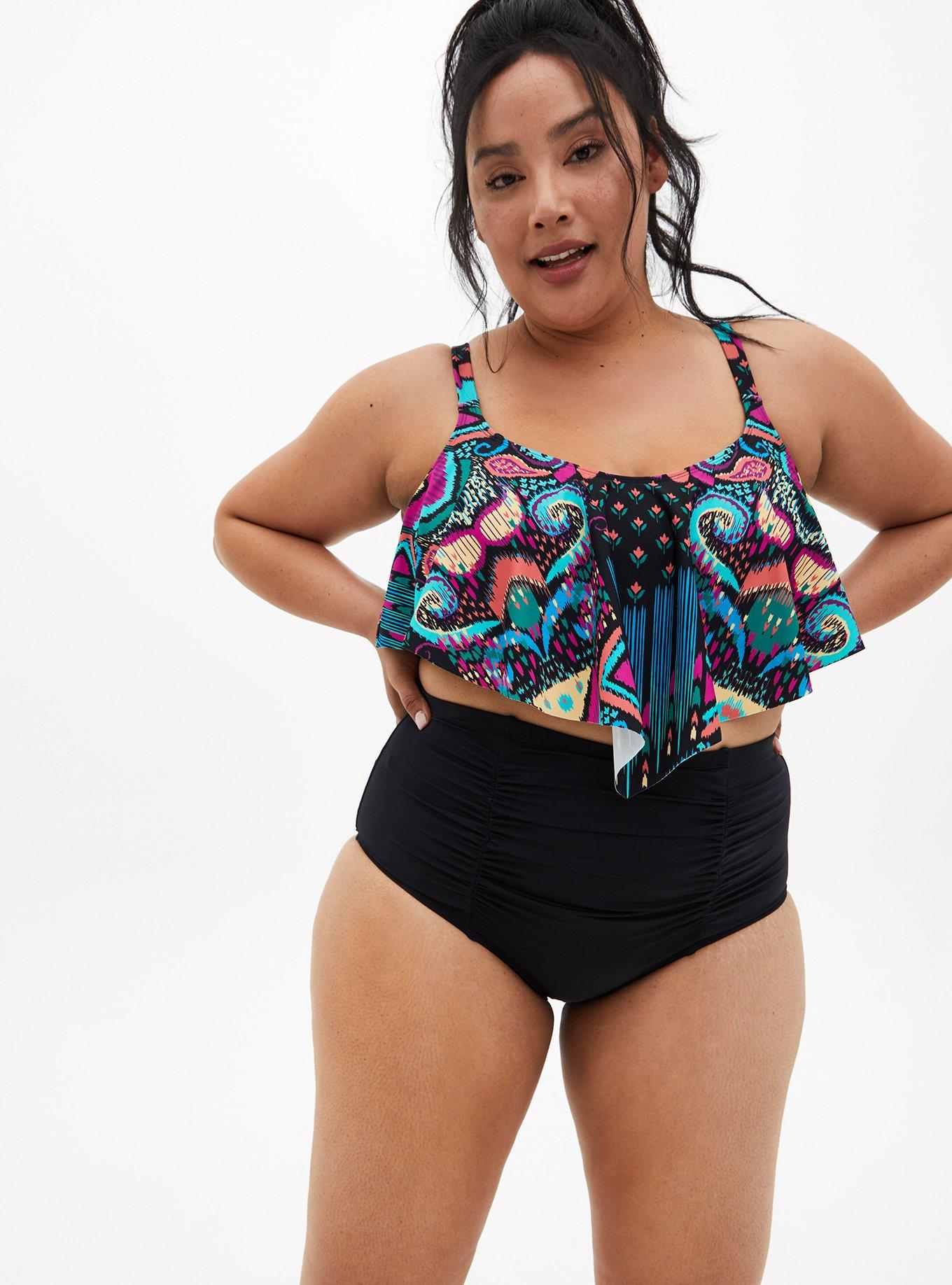 Flounce plus hot sale size swim