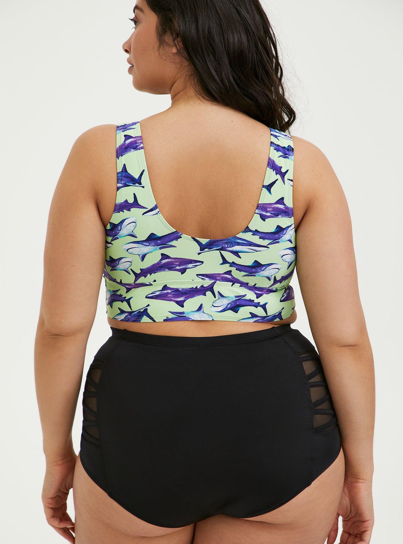 Wireless Scoop Bikini Top, LIGHT GREEN SHARK, alternate