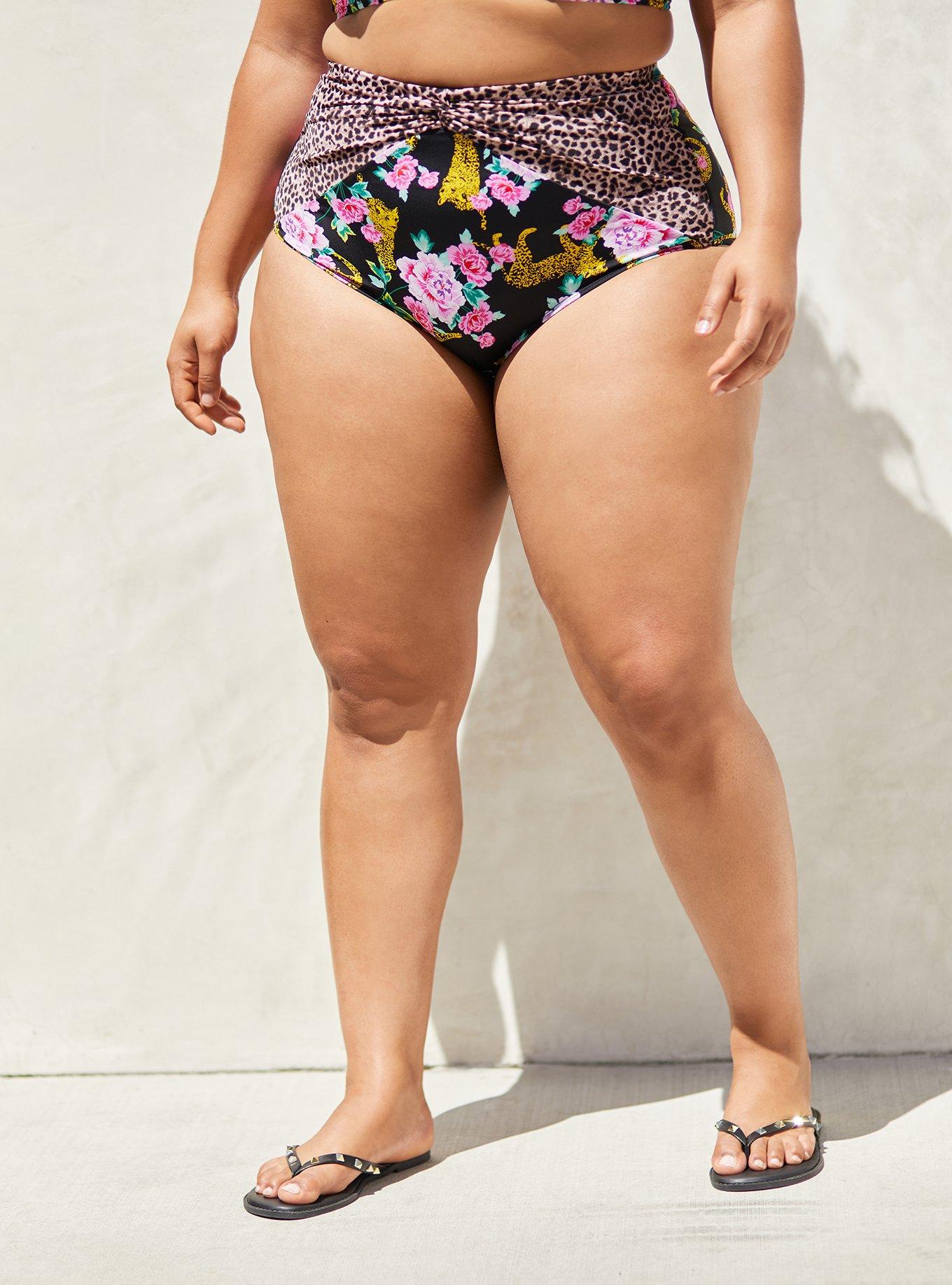 Torrid high store waisted swim bottoms