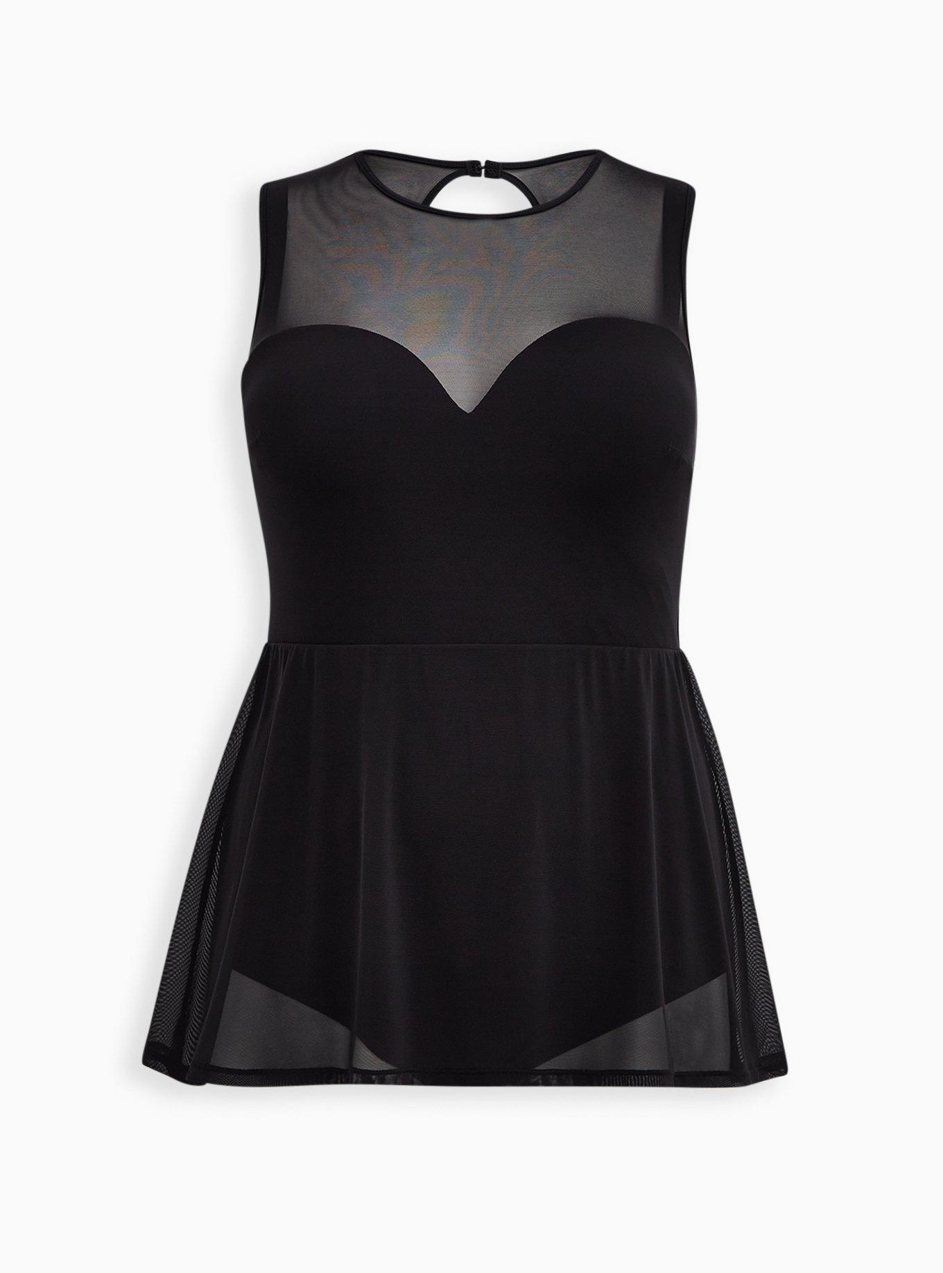knee length dresses for ladies Evita Mesh Dress Overlay
