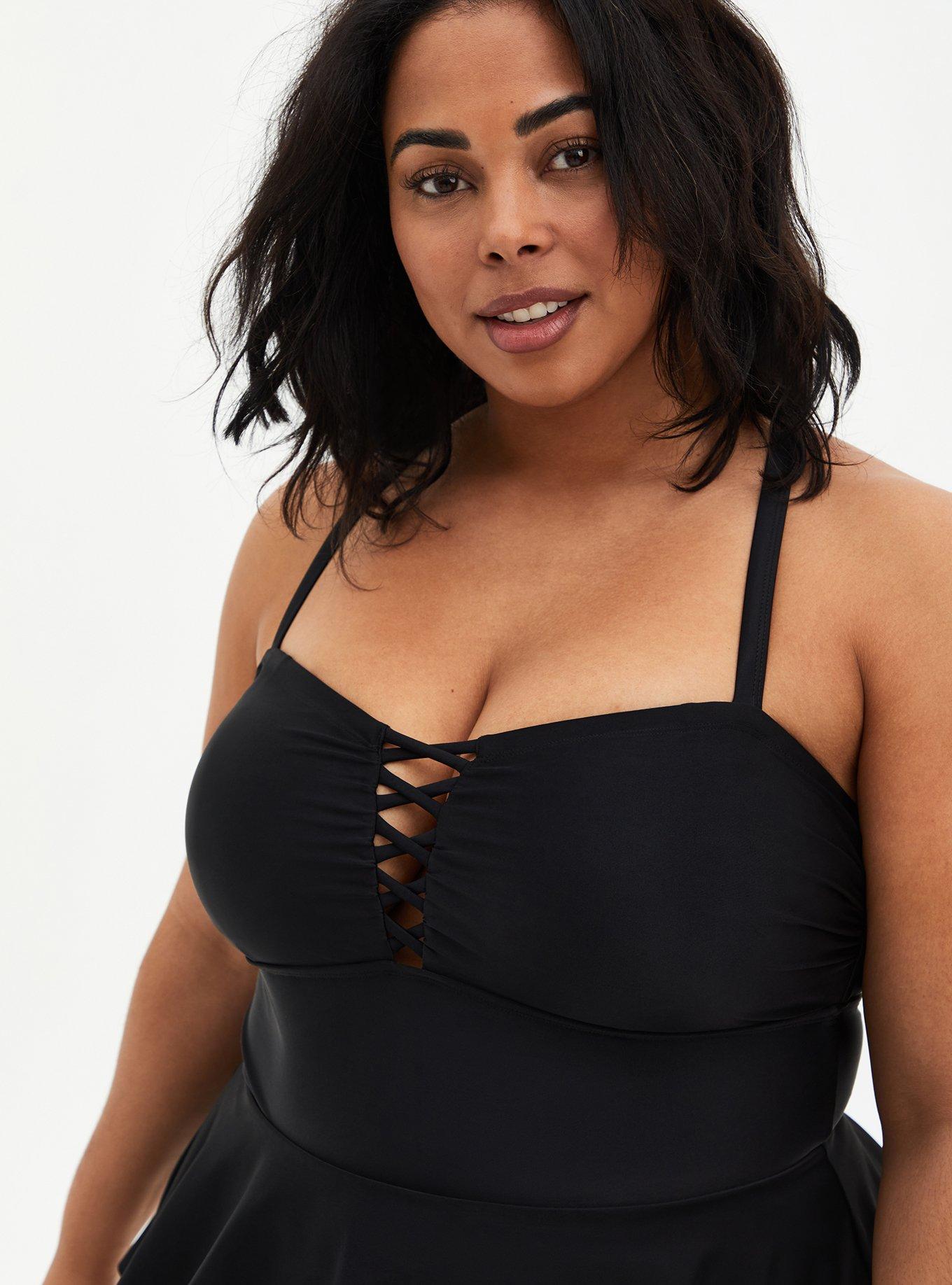 Plus Size - Wireless Peplum One Piece Swimsuit - Torrid