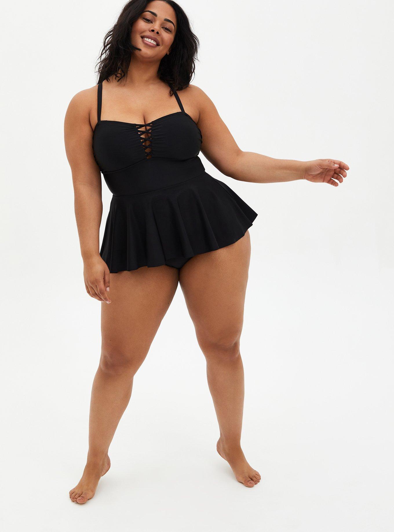 Plus Size Wireless Peplum One Piece Swimsuit Torrid