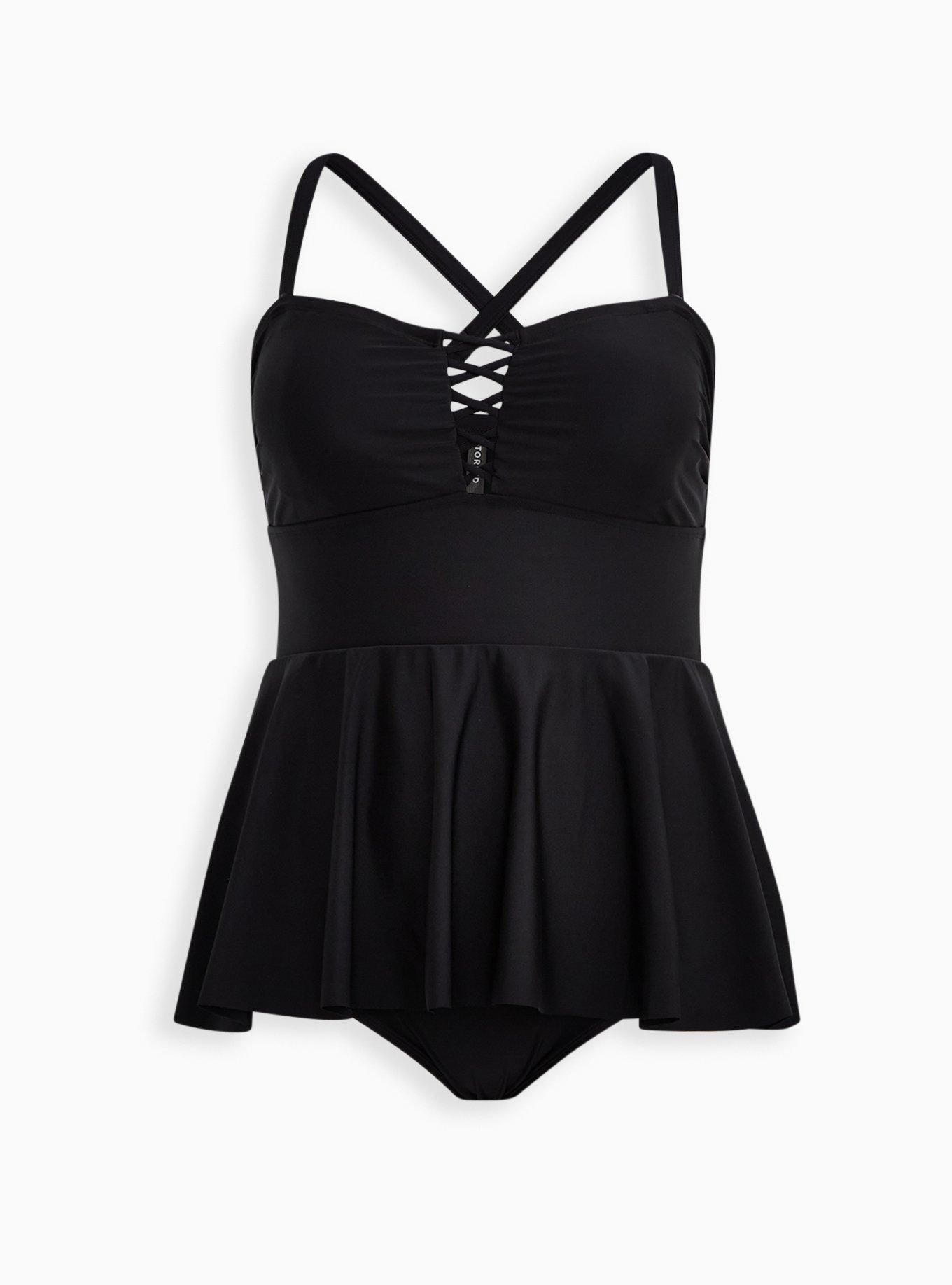 Plus Size - Wireless Peplum One Piece Swimsuit - Torrid Plus Size - Wireless Peplum One Piece Swimsuit - Torrid