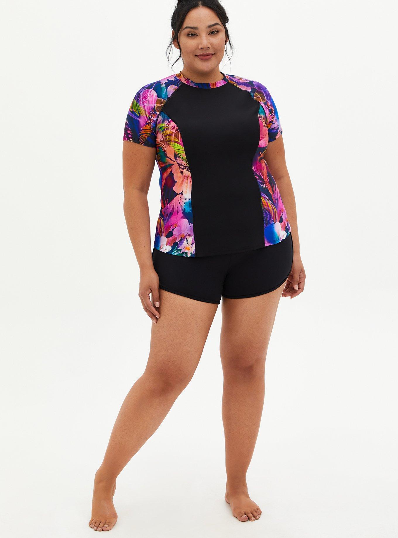 Plus size swim shirts