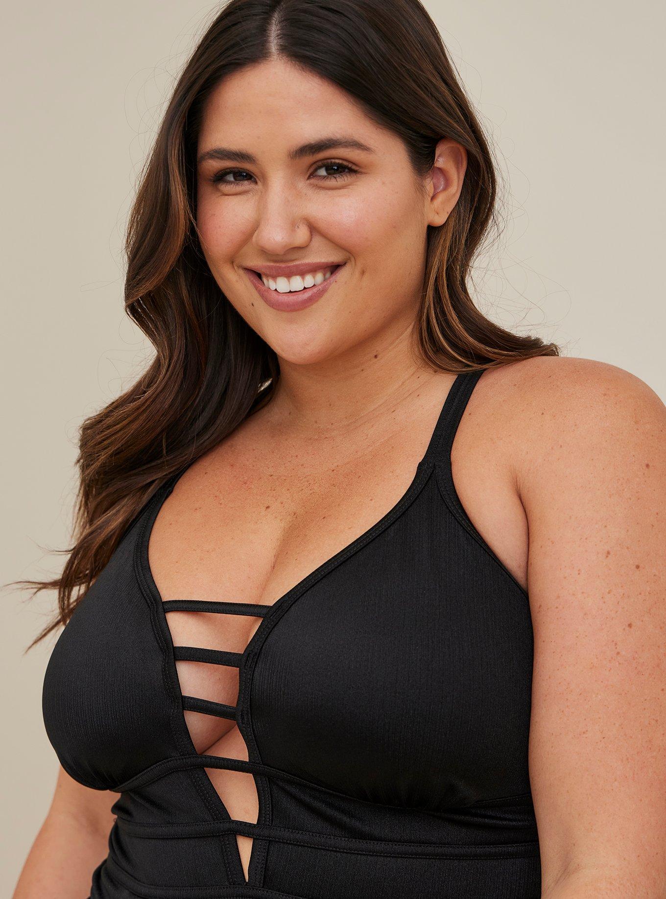 Plus Size - Shiny Nylon Halter Neck Bodysuit - Torrid