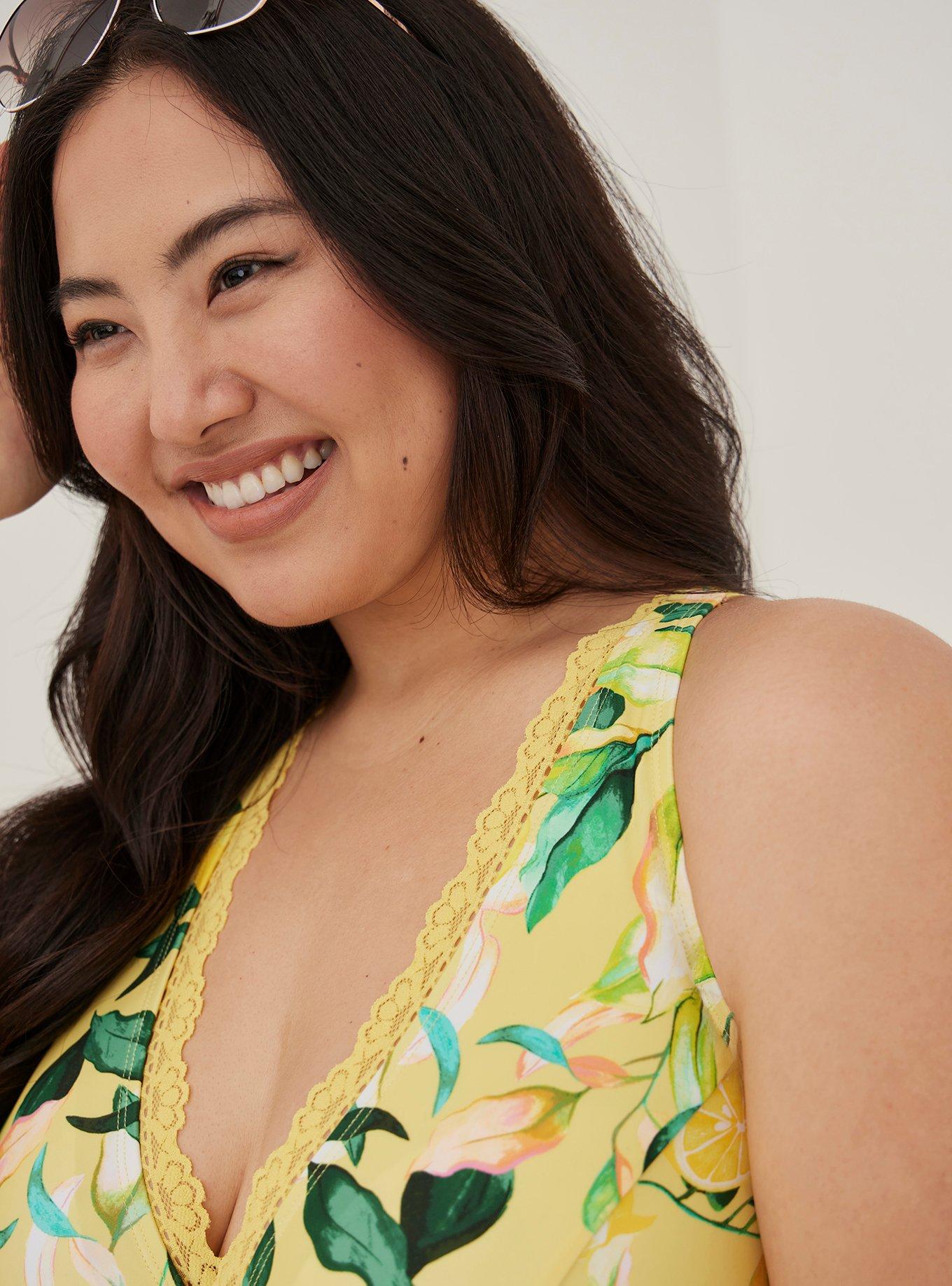 Torrid lemon best sale swim top