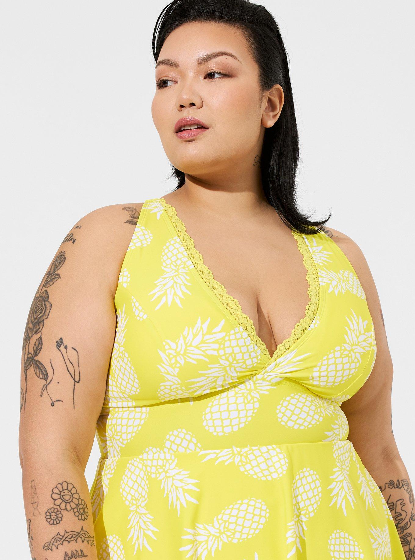 Torrid 2025 yellow swimsuit