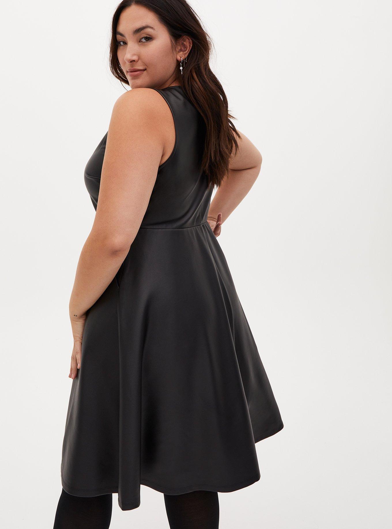 Torrid Black Sleeveless Textured Shift Midi Dress, Size 3 – The