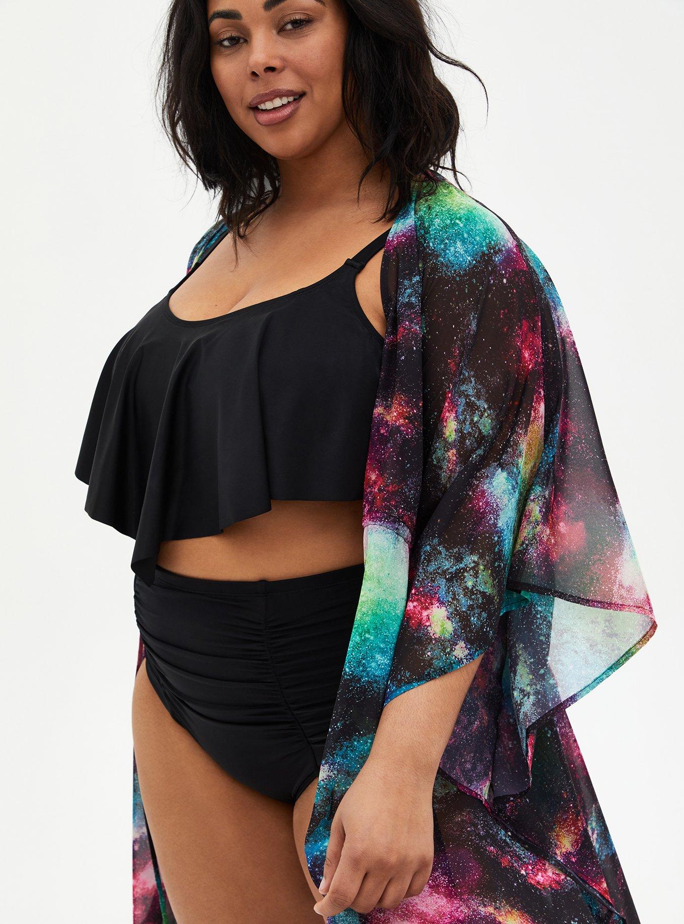 Plus Size - Maxi Chiffon Coverup Kimono - Torrid