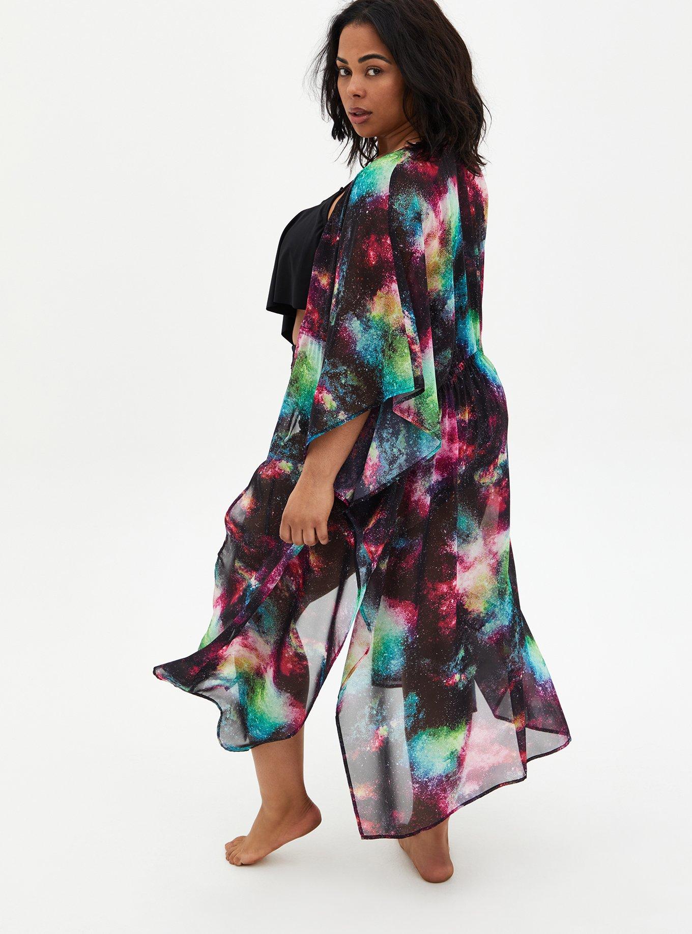 Plus Size - Maxi Chiffon Coverup Kimono - Torrid