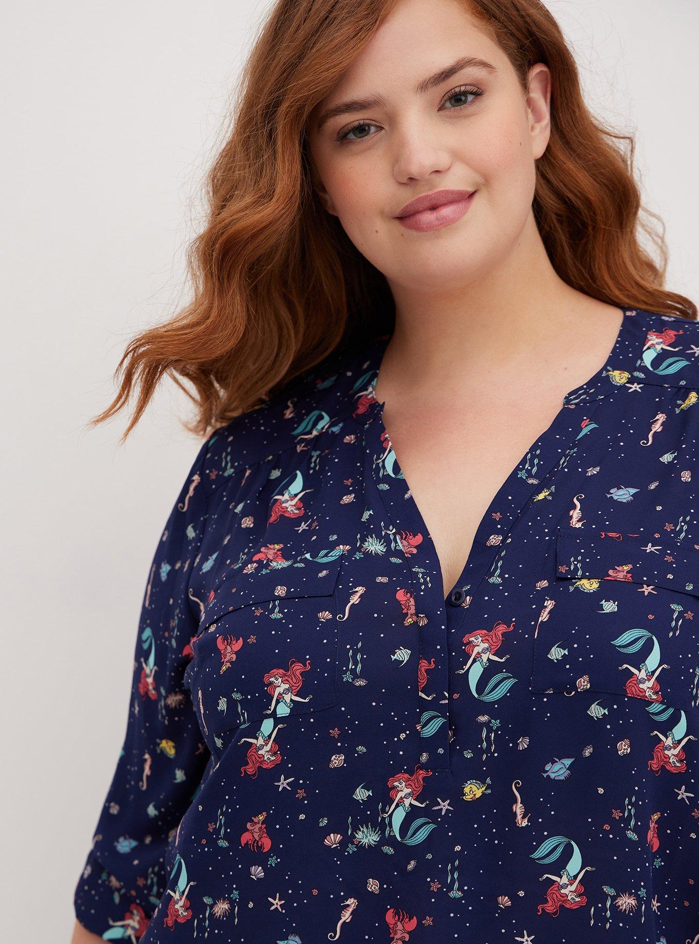 NWT Torrid Plus Size 3 3X 22/24 DISNEY THE LITTLE MERMAID HI-RISE