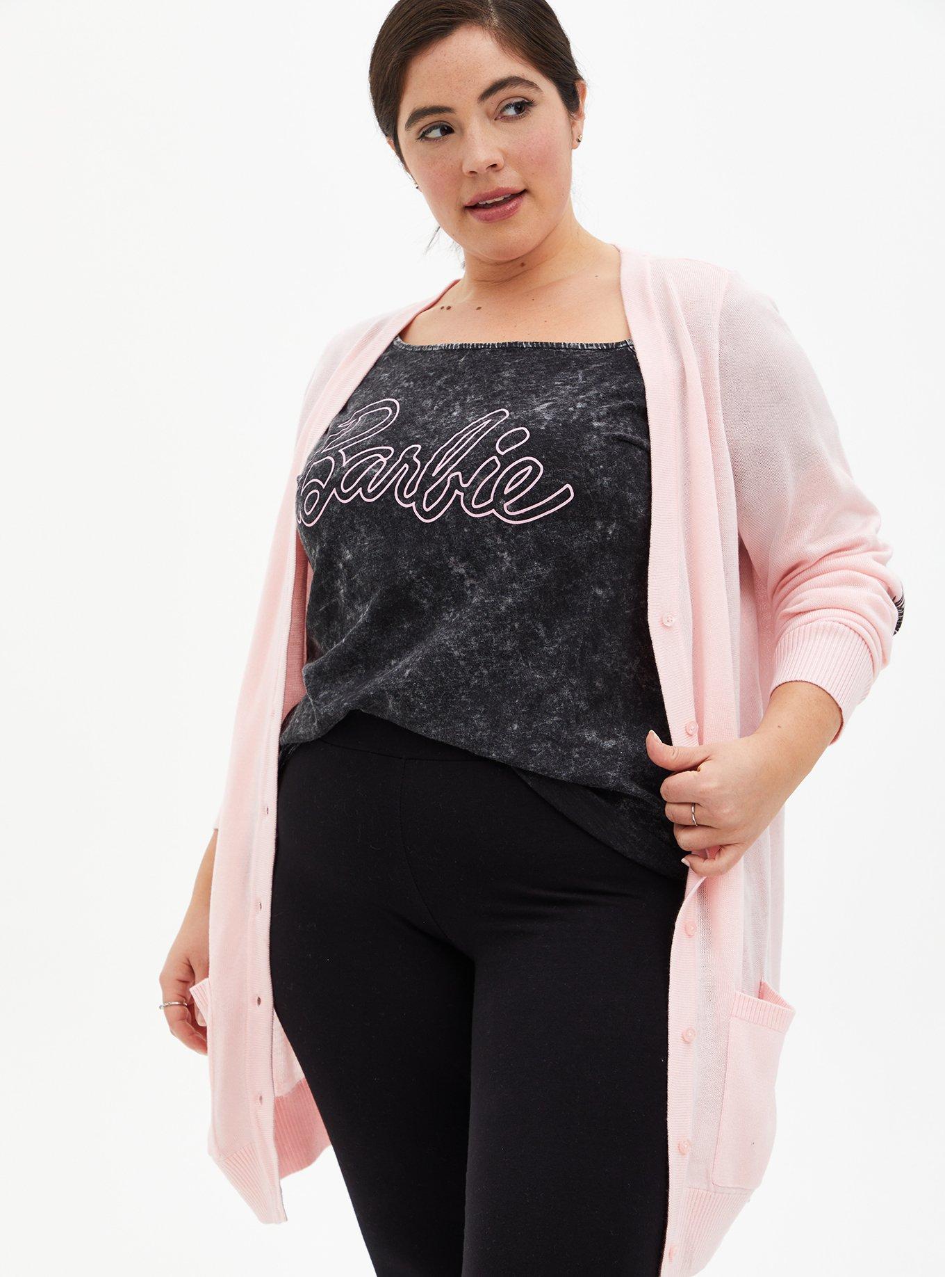 Plus Size Barbie Light Pink Cardigan