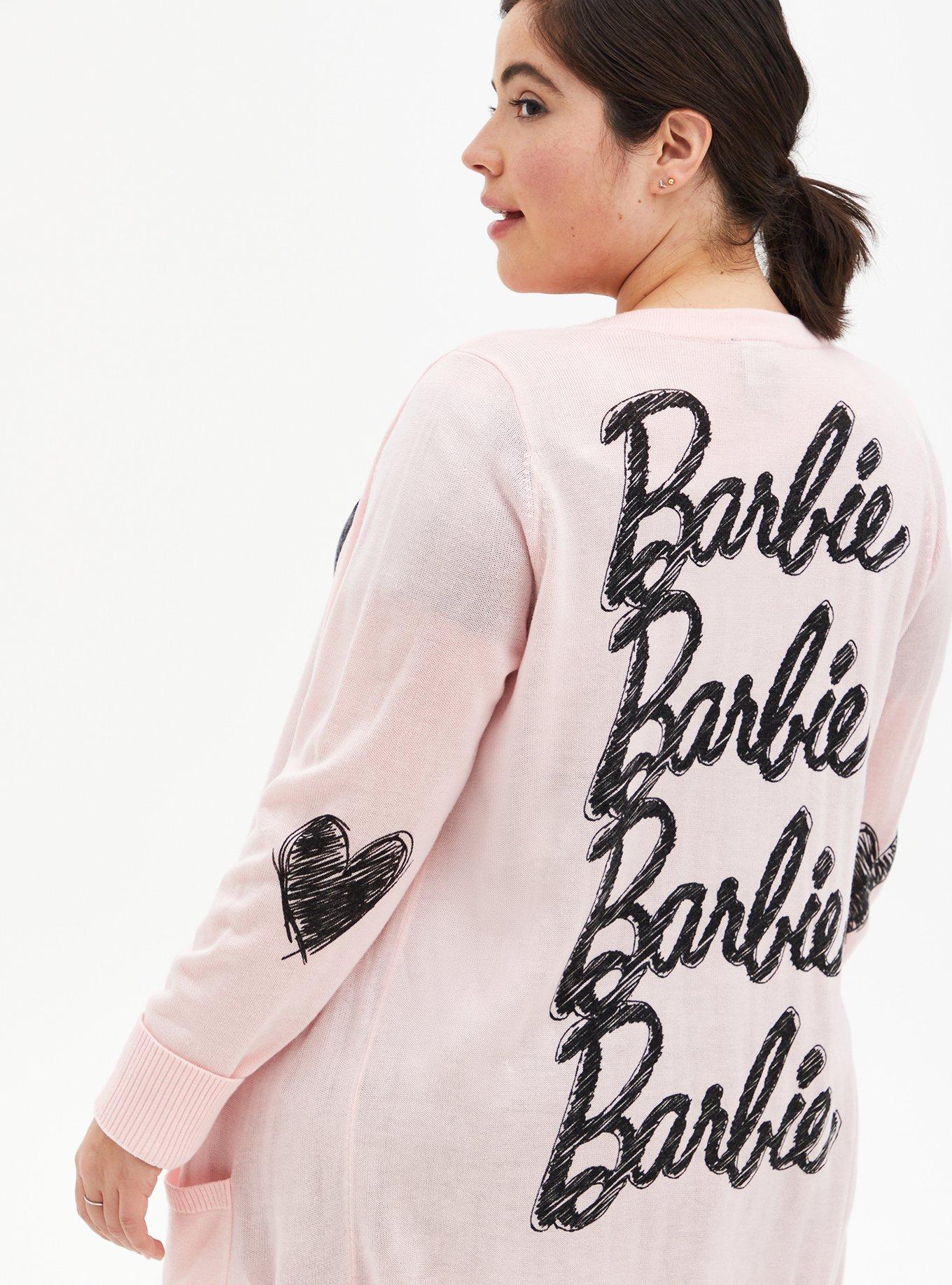 Plus Size Barbie Light Pink Boyfriend Cardigan Torrid