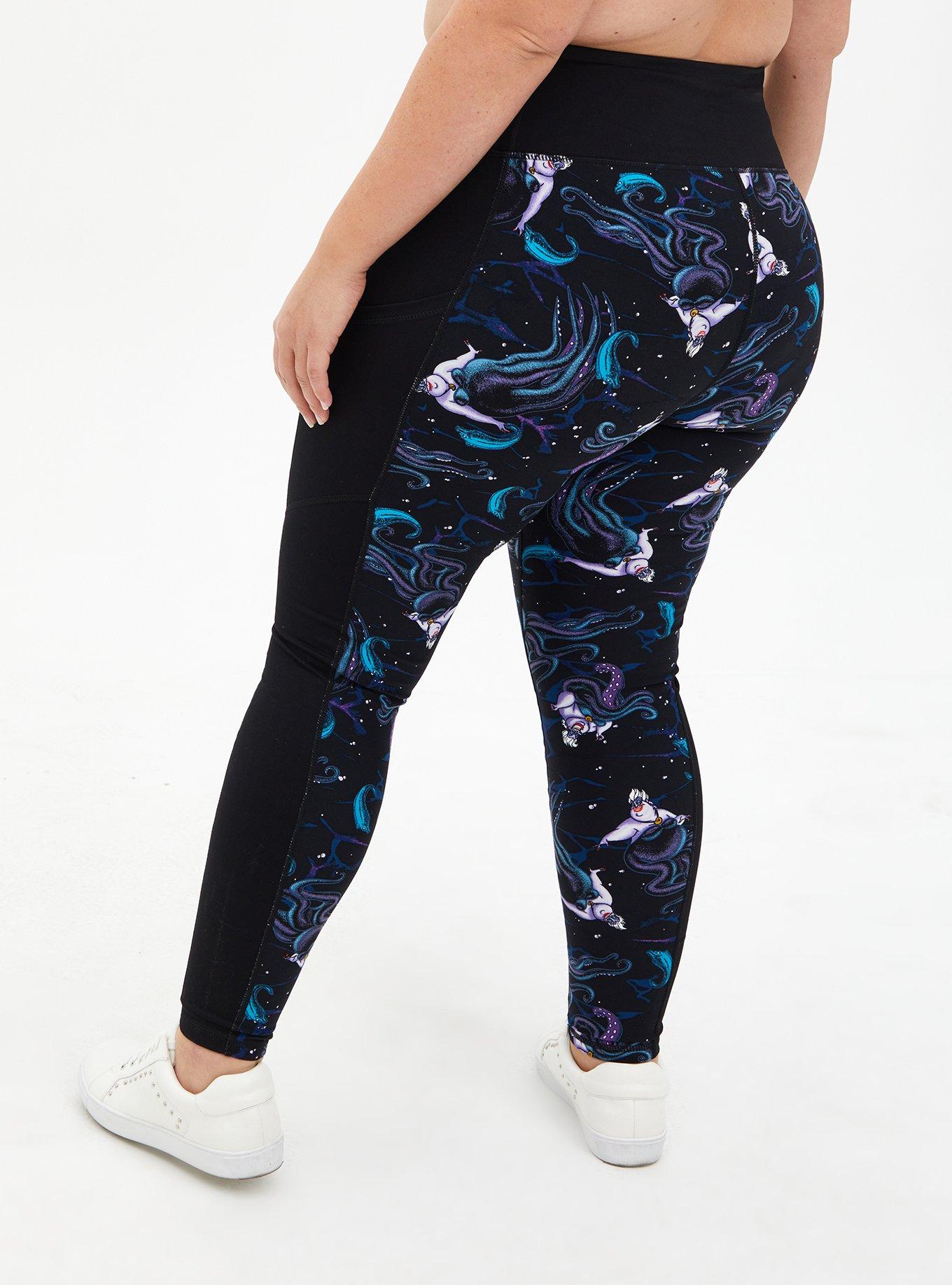 Disney The Little Mermaid Ursula Active Legging With Pockets, MULTI, alternate