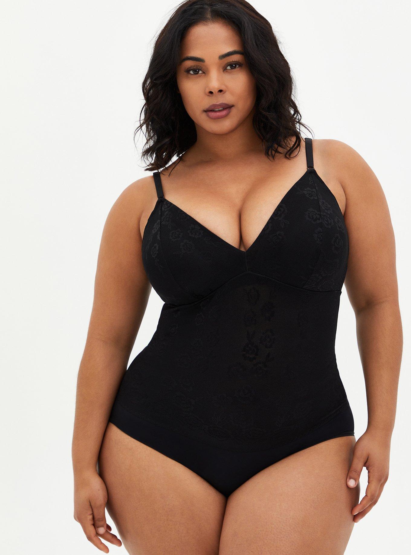 Plus Size 360&deg; Smoothing&trade; Lace Bodysuit, , hi-res