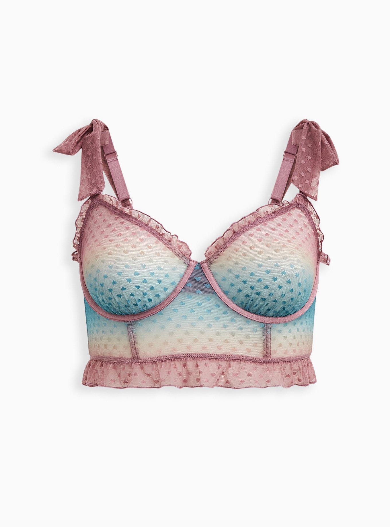 Plus Size - French Hearts 3 Piece Cup Bralette - Torrid