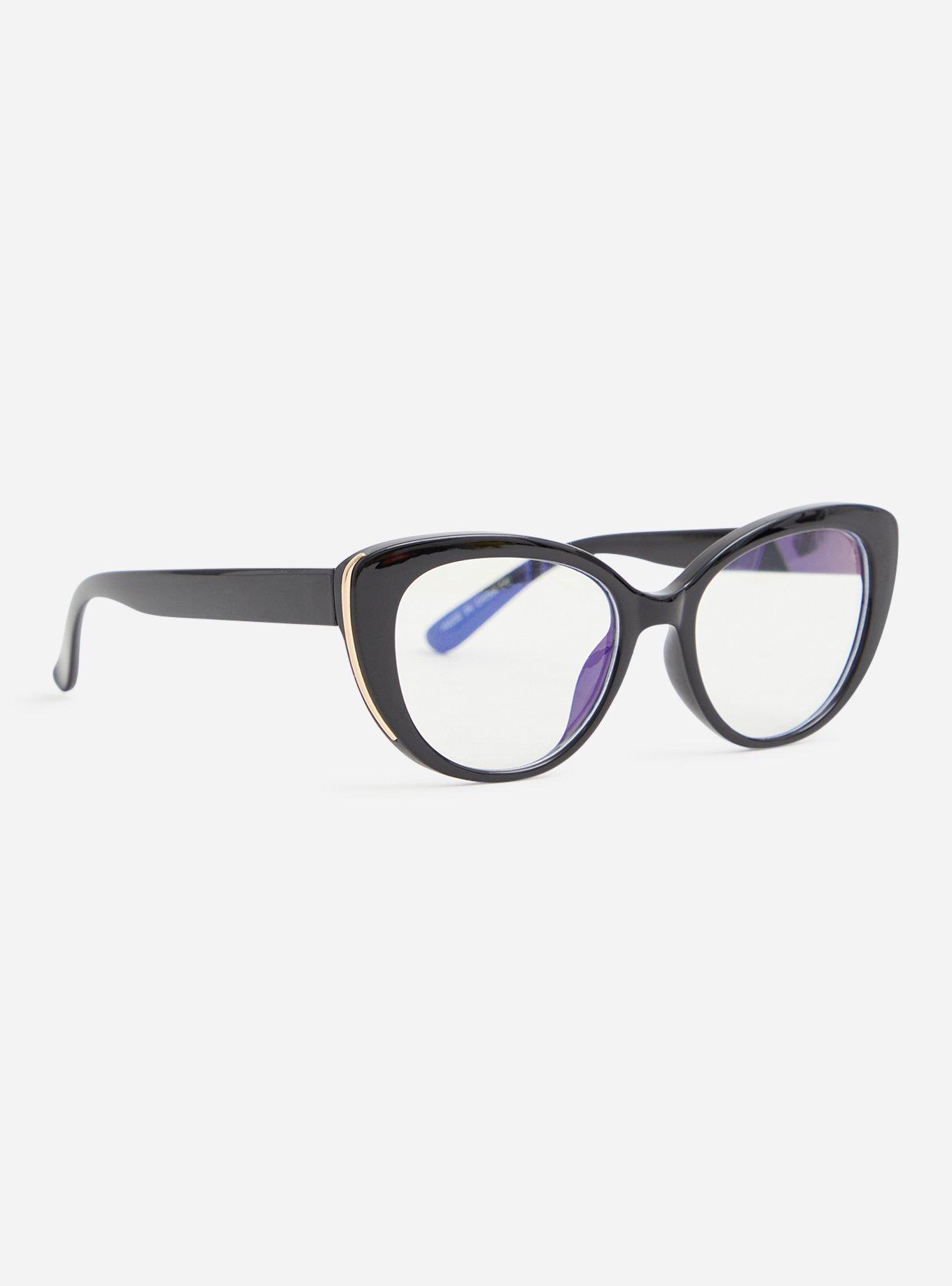 Plus Size Black Cat Eye Blue Light Glasses Torrid