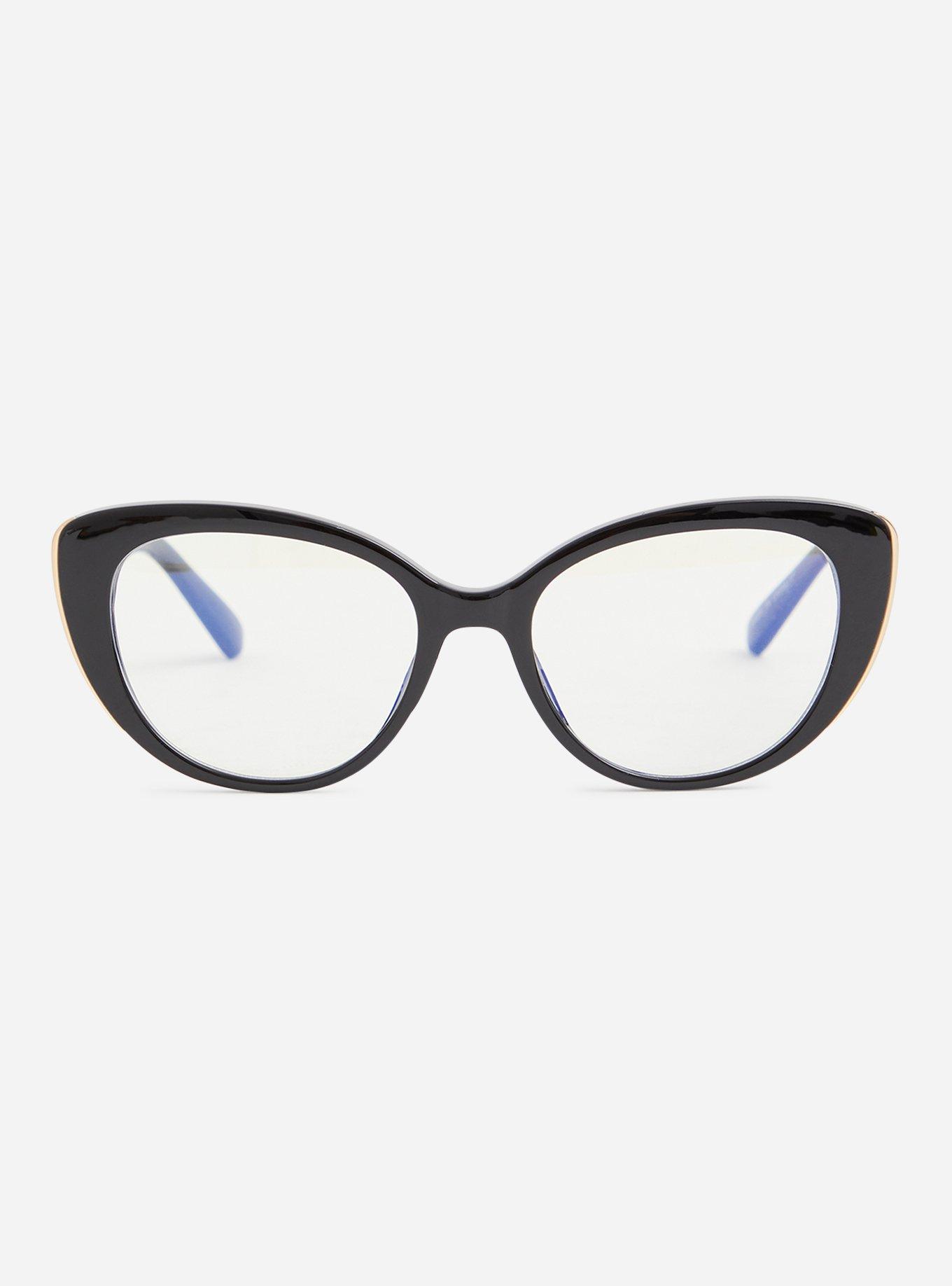 Plus Size Black Cat Eye Blue Light Glasses Torrid
