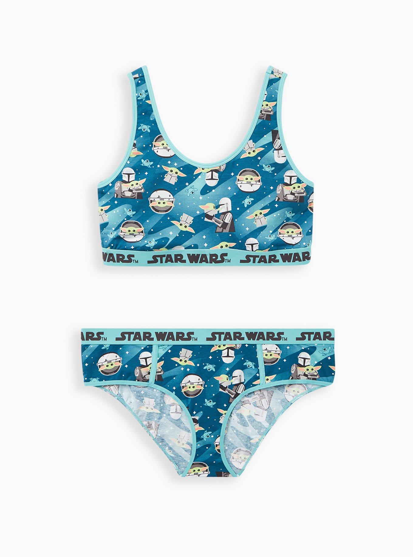 Plus Size Star Wars The Mandalorian The Child Scoop Neck Cotton Bralette , NONEC, alternate