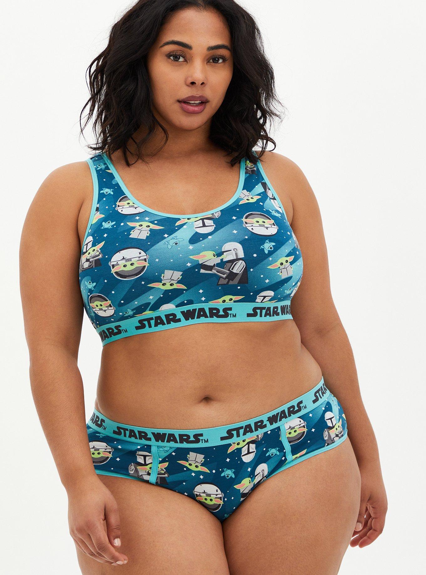 Plus Size Star Wars The Mandalorian The Child Scoop Neck Cotton Bralette , NONEC, hi-res