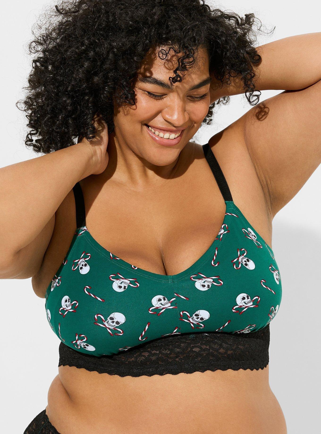 Plus Size - Lightly Lined Cotton Bralette - Torrid