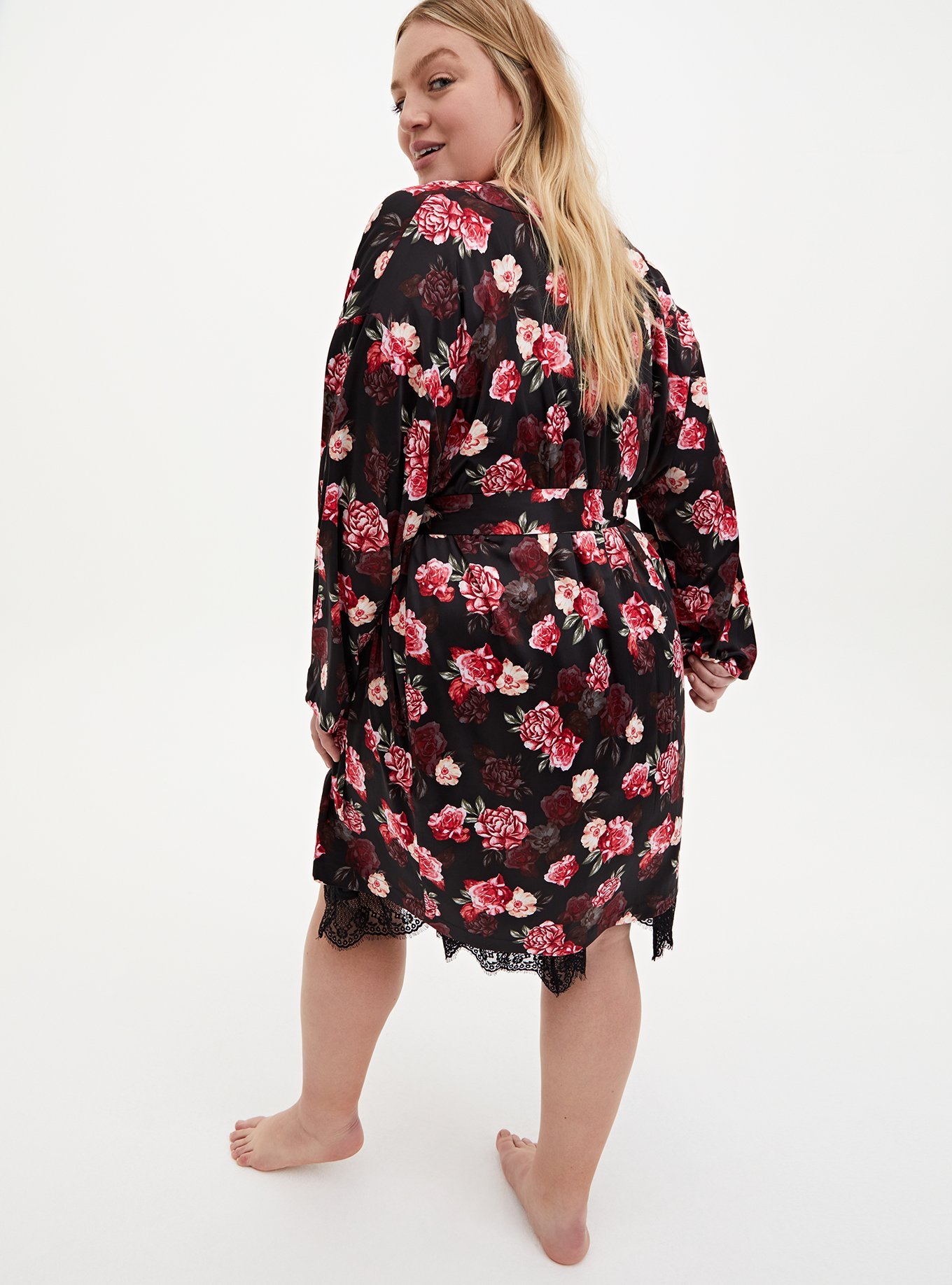 Plus Size - Dream Satin Sleep Robe - Torrid