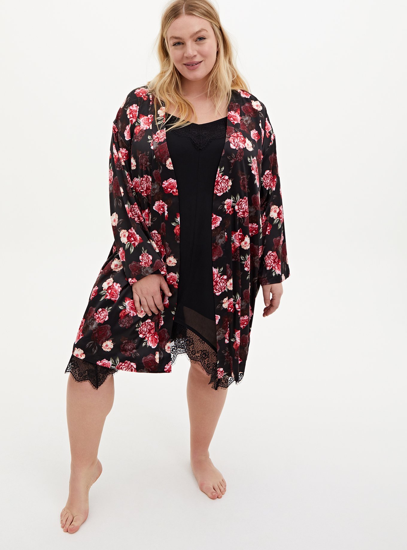 Plus Size - Dream Satin Sleep Robe - Torrid