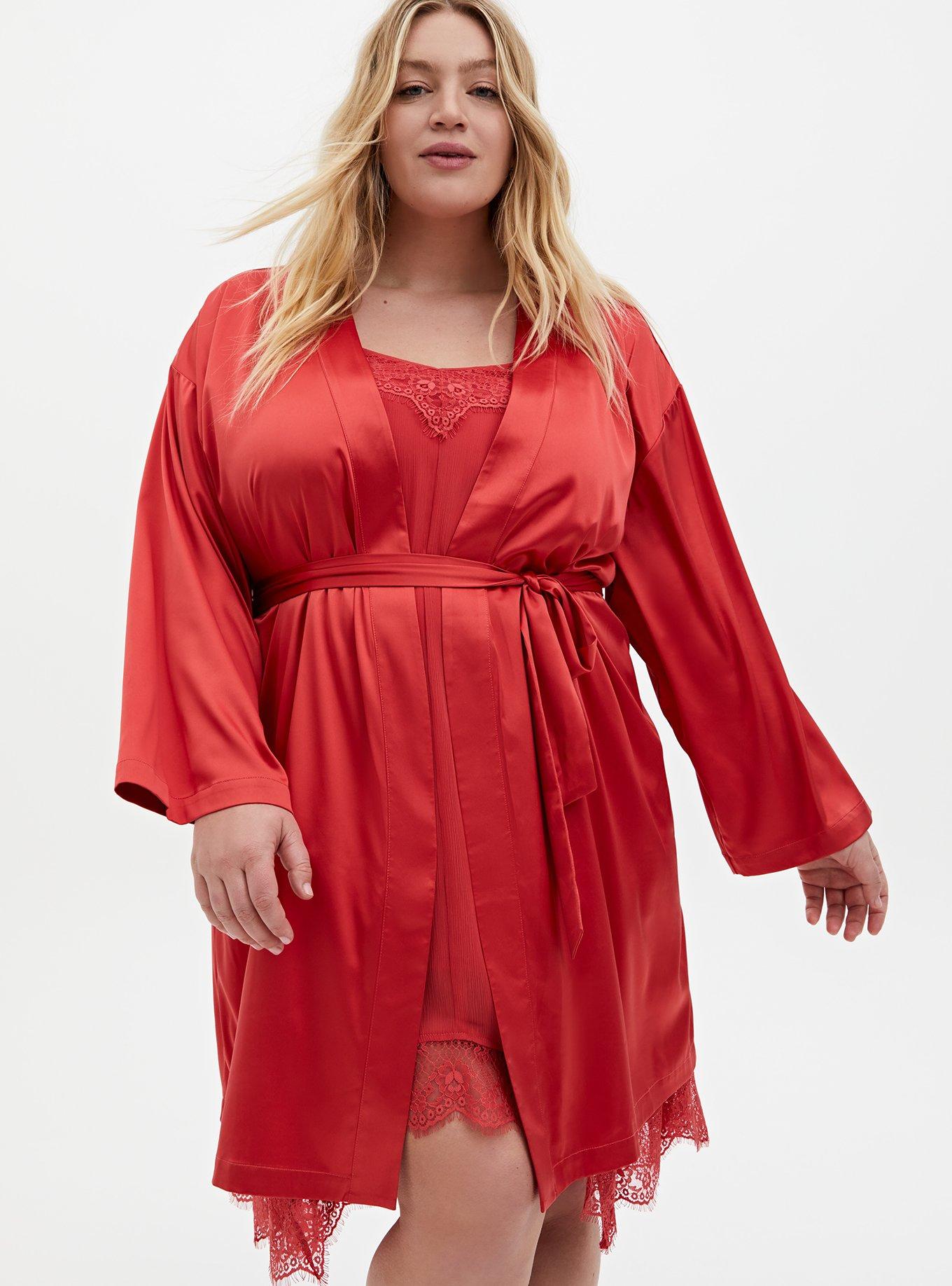 Dream Satin Sleep Robe, , hi-res
