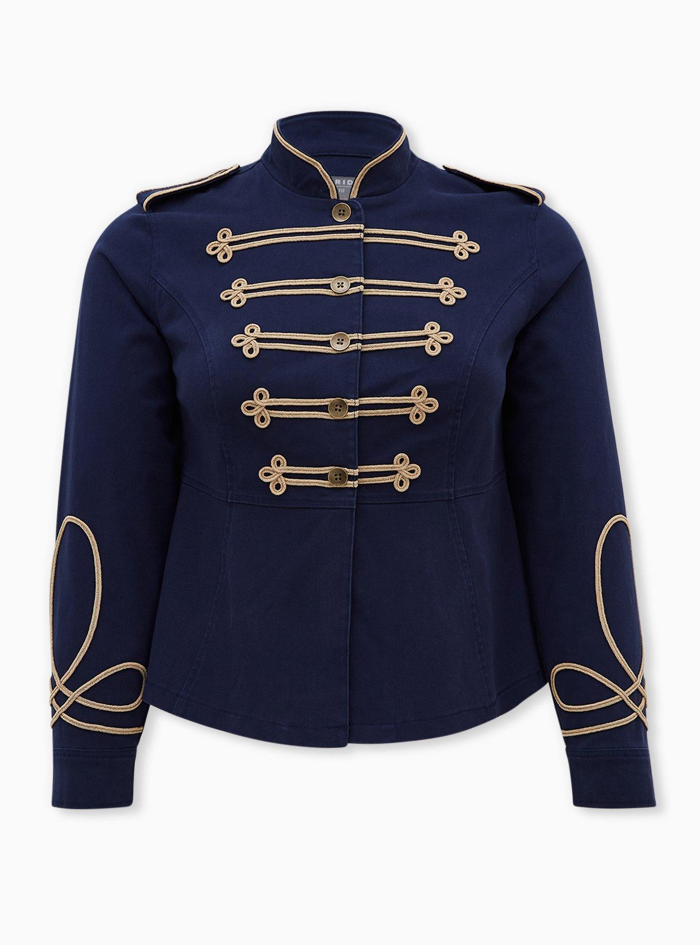 Military peplum jacket store