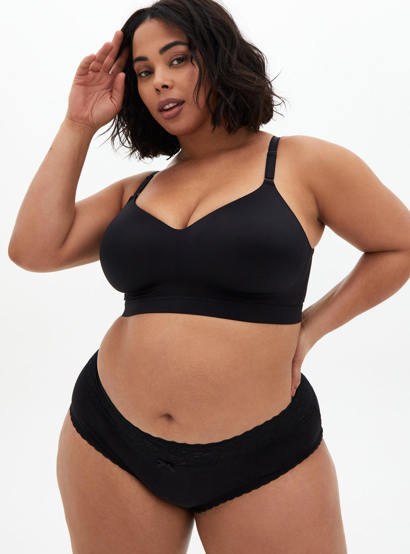 Plus Size Dream Wire-Free Bra, RICH BLACK, alternate