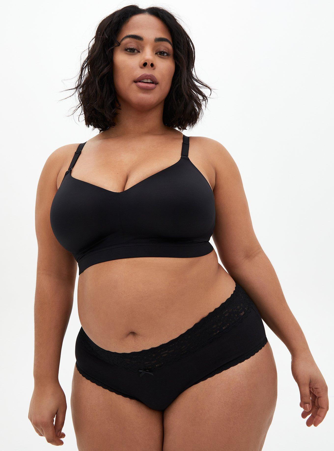 Plus Size Dream Wire-Free Bra, RICH BLACK, alternate