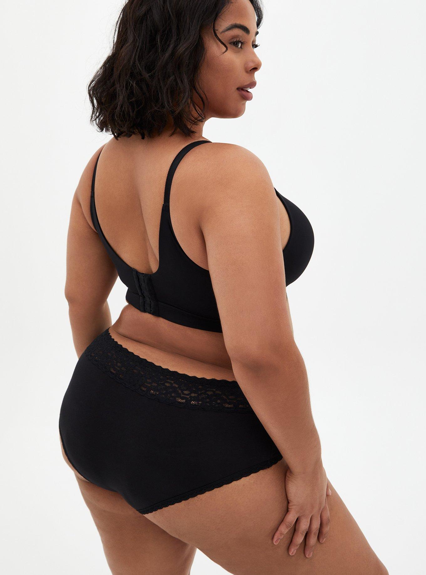 Plus Size Dream Wire-Free Bra, RICH BLACK, alternate