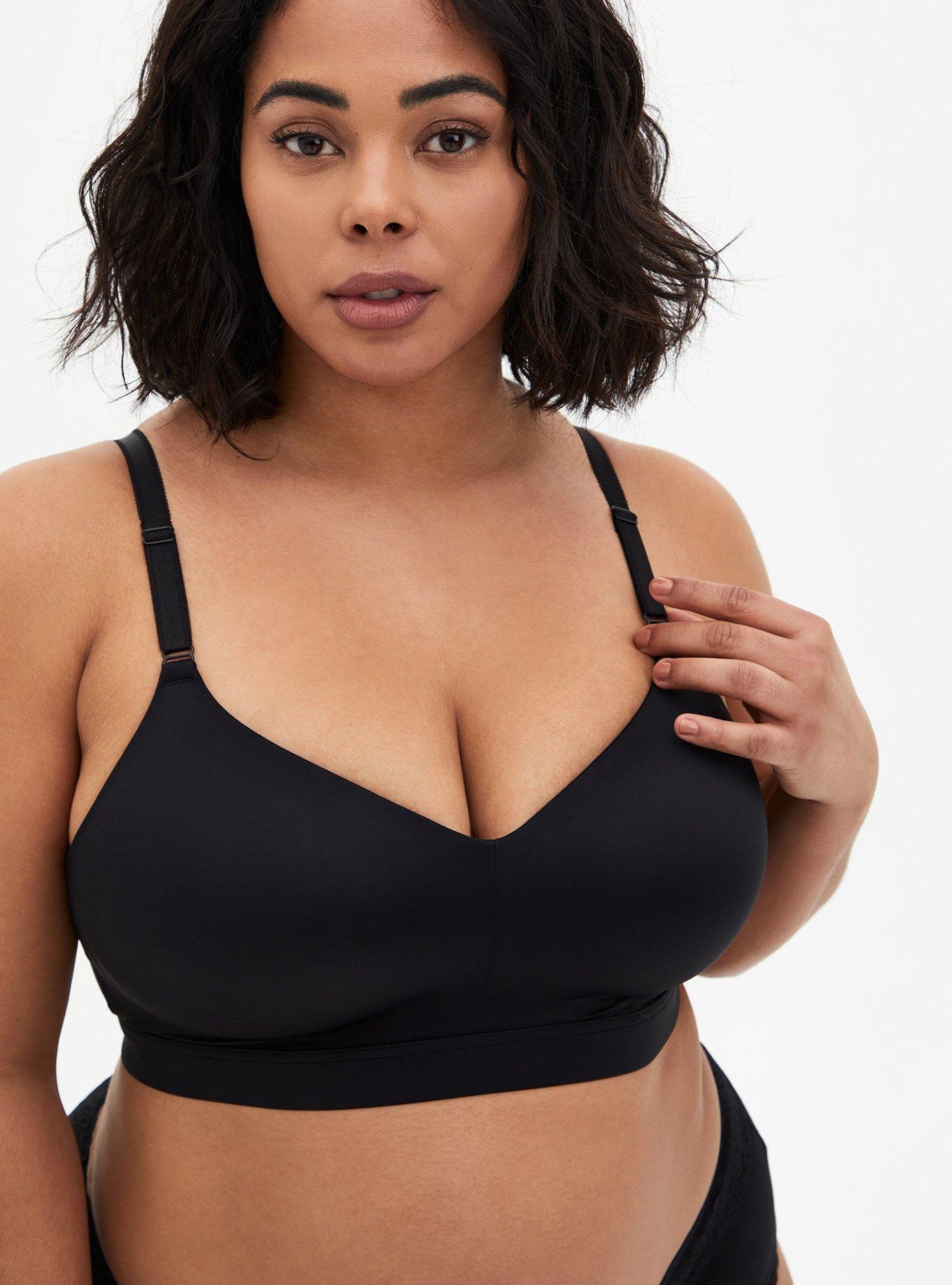Plus Size Dream Wire-Free Bra, RICH BLACK, hi-res