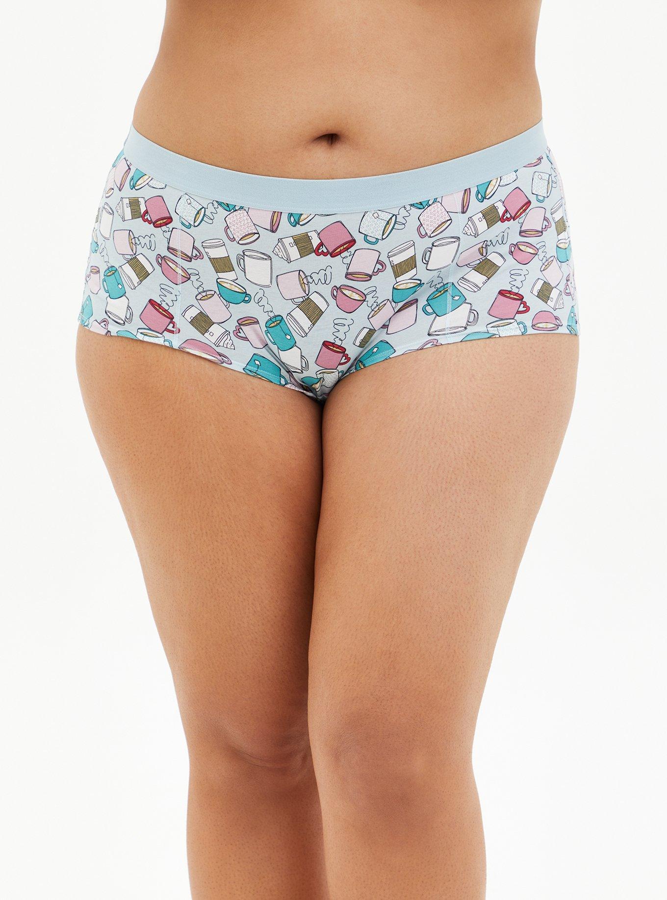 Plus Size Cotton MidRise Boyshort Panty Torrid