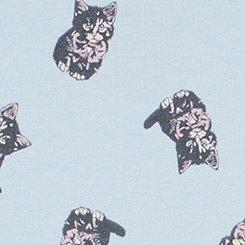 Cotton Mid-Rise Boyshort Panty, BOW KITTIES SKYWAY, swatch