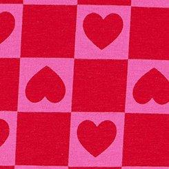 Cotton Mid-Rise Boyshort Panty, JOY HEARTS FUCHSIA FEDORA, swatch