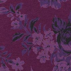 Cotton Mid-Rise Boyshort Panty, MOODY BOUQUETS SMALL PURPLE, swatch