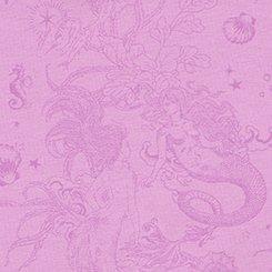 Cotton Mid-Rise Boyshort Panty, OCEAN MERMAID FANTASY PURPLE, swatch