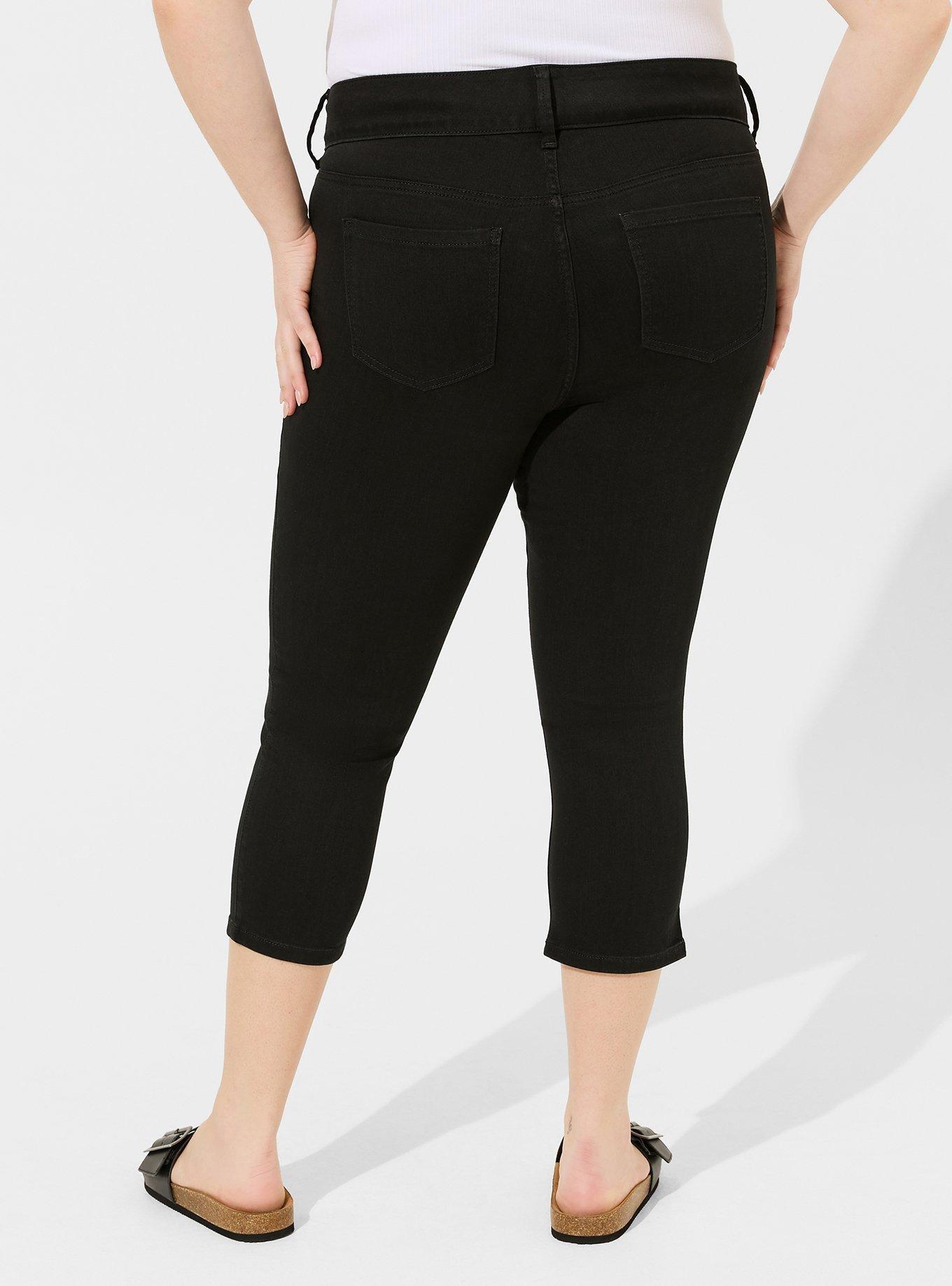 Ladies Ex UK Store Summer Crop Jeggings Stretch Denim Jeans 3/4 Capri  Cropped