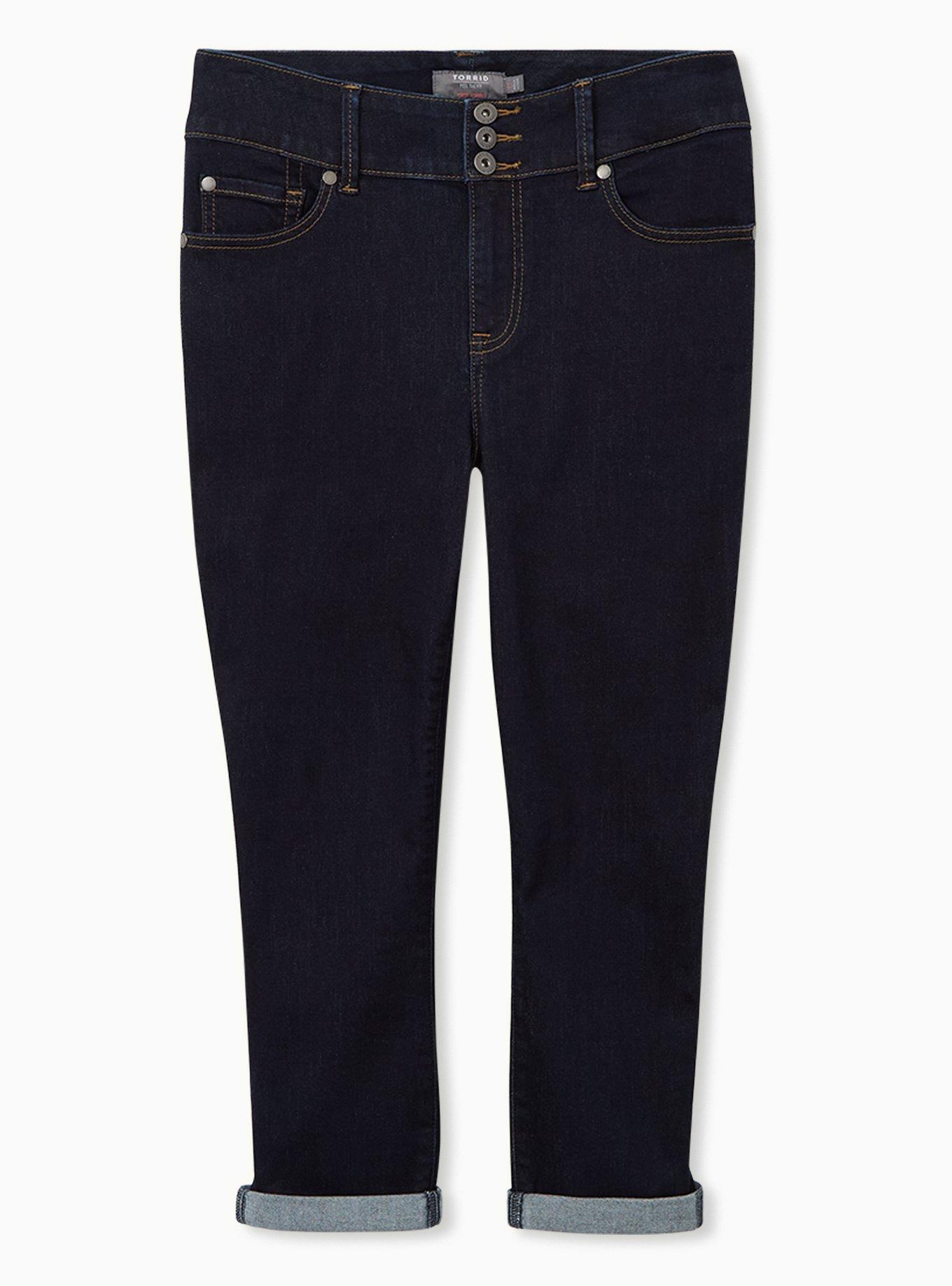 Torrid Cropped Jeggings Capri Jeans Size 14 Seafoam Blue Mint Green Pastel