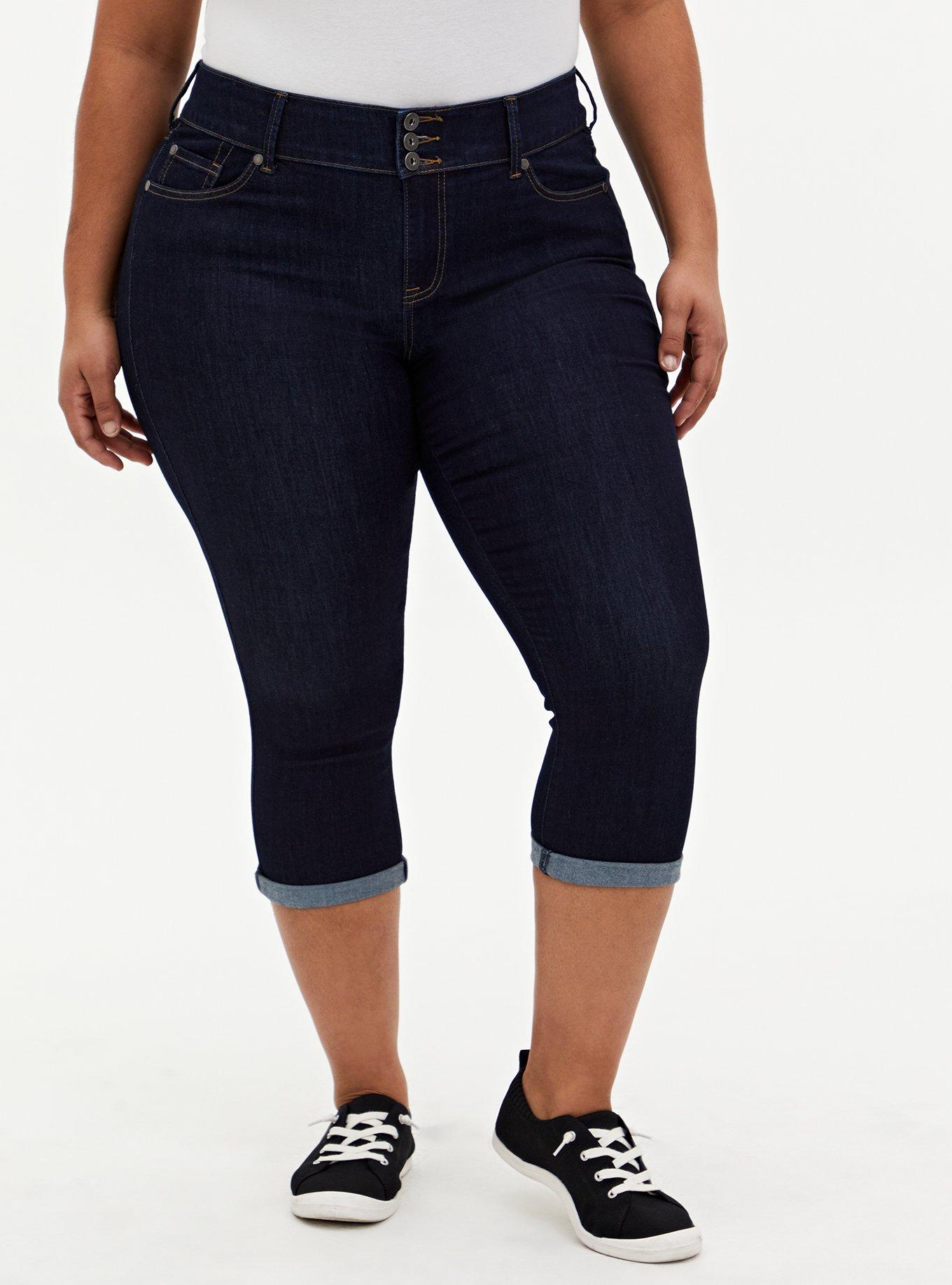 Plus Size - Torrid Cropped Jeggings - Bright Blue Wash - Torrid