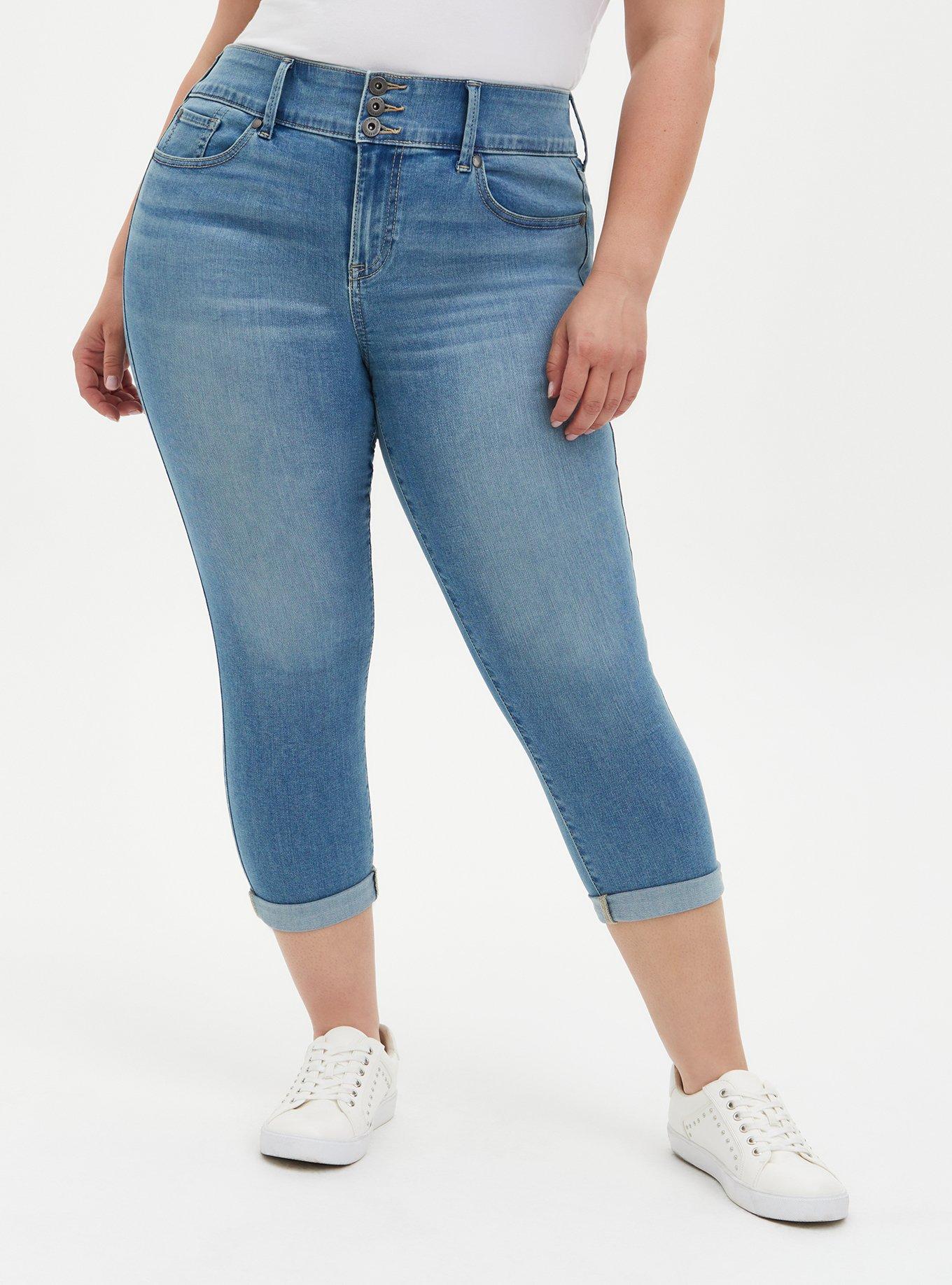 Plus Size - Crop Jegging Skinny Super Soft High-Rise Jean - Torrid