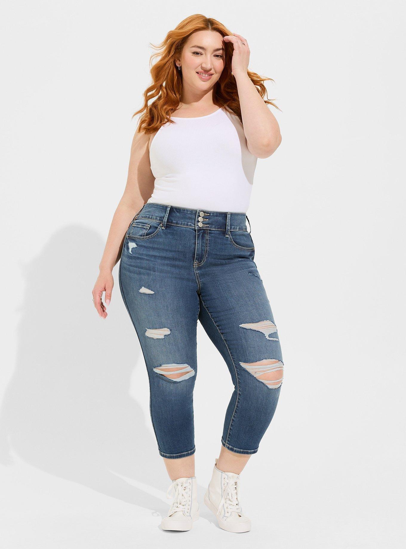 Plus Size - Crop Jegging Skinny Super Soft High-Rise Jean - Torrid