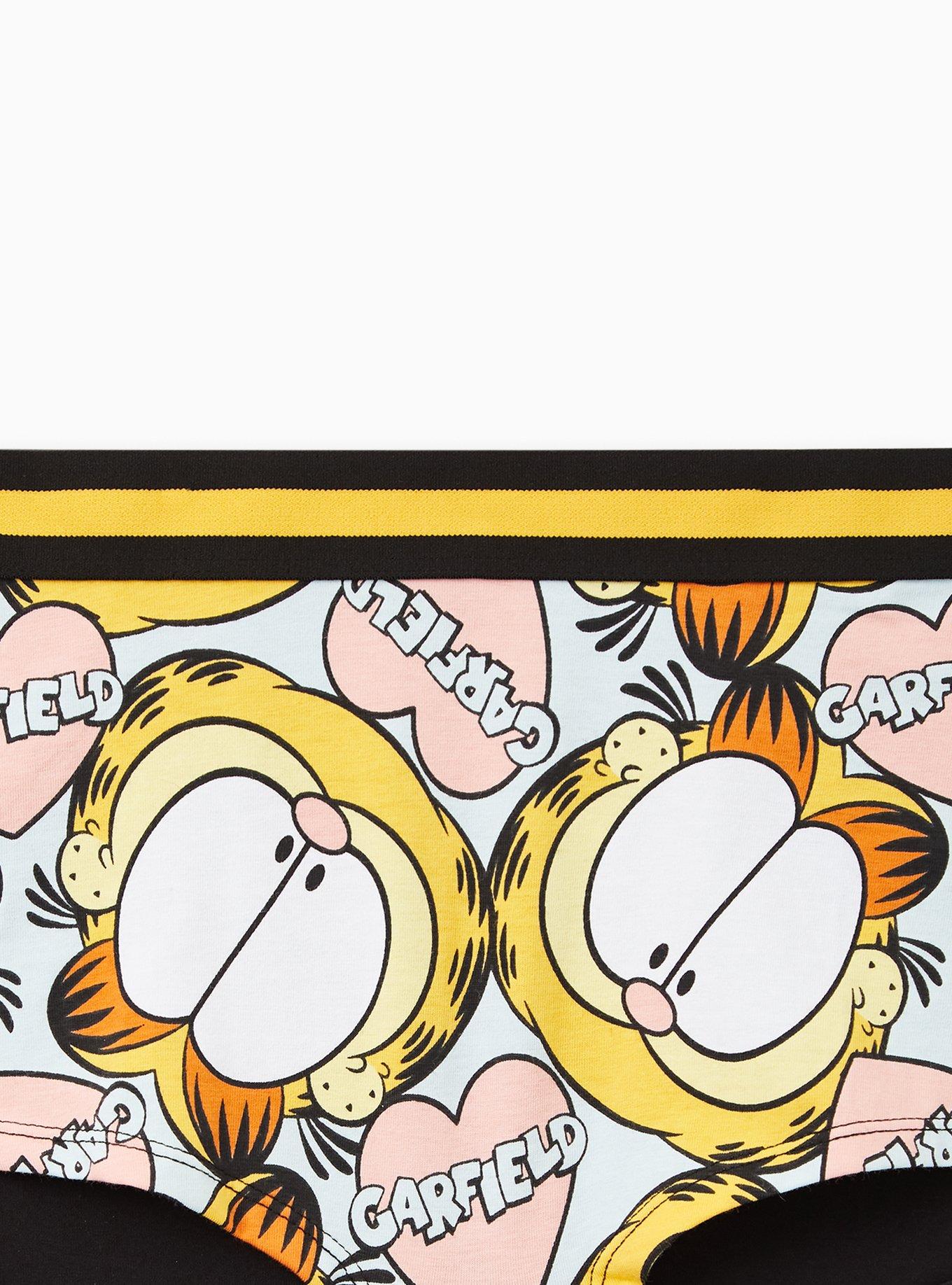 Nickelodeon Garfield Multi Cotton Boyshort Panty, MULTI, alternate