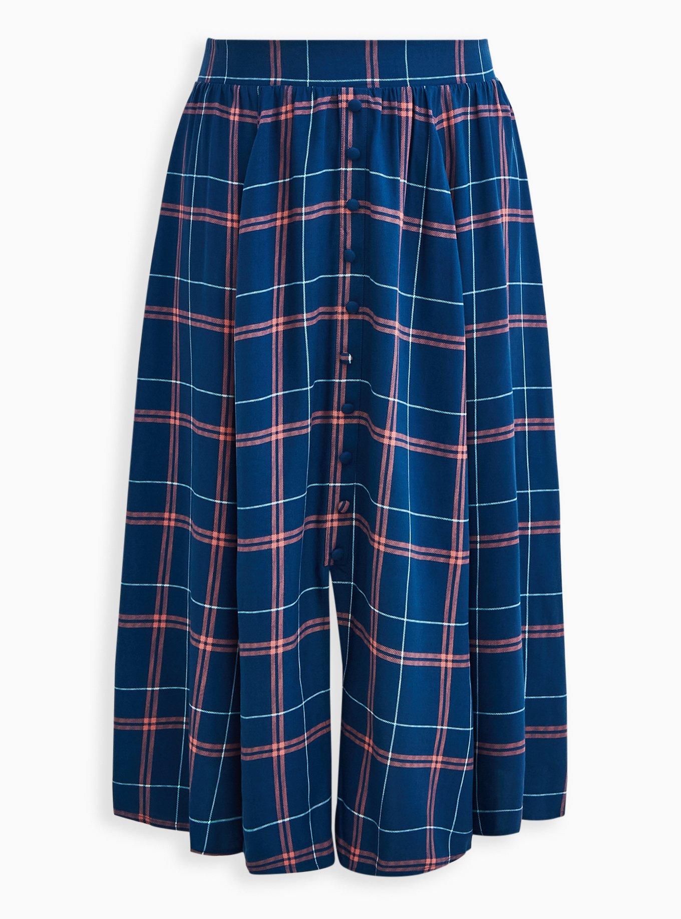 Plus Size - Maxi Challis Button-Front Skirt - Torrid
