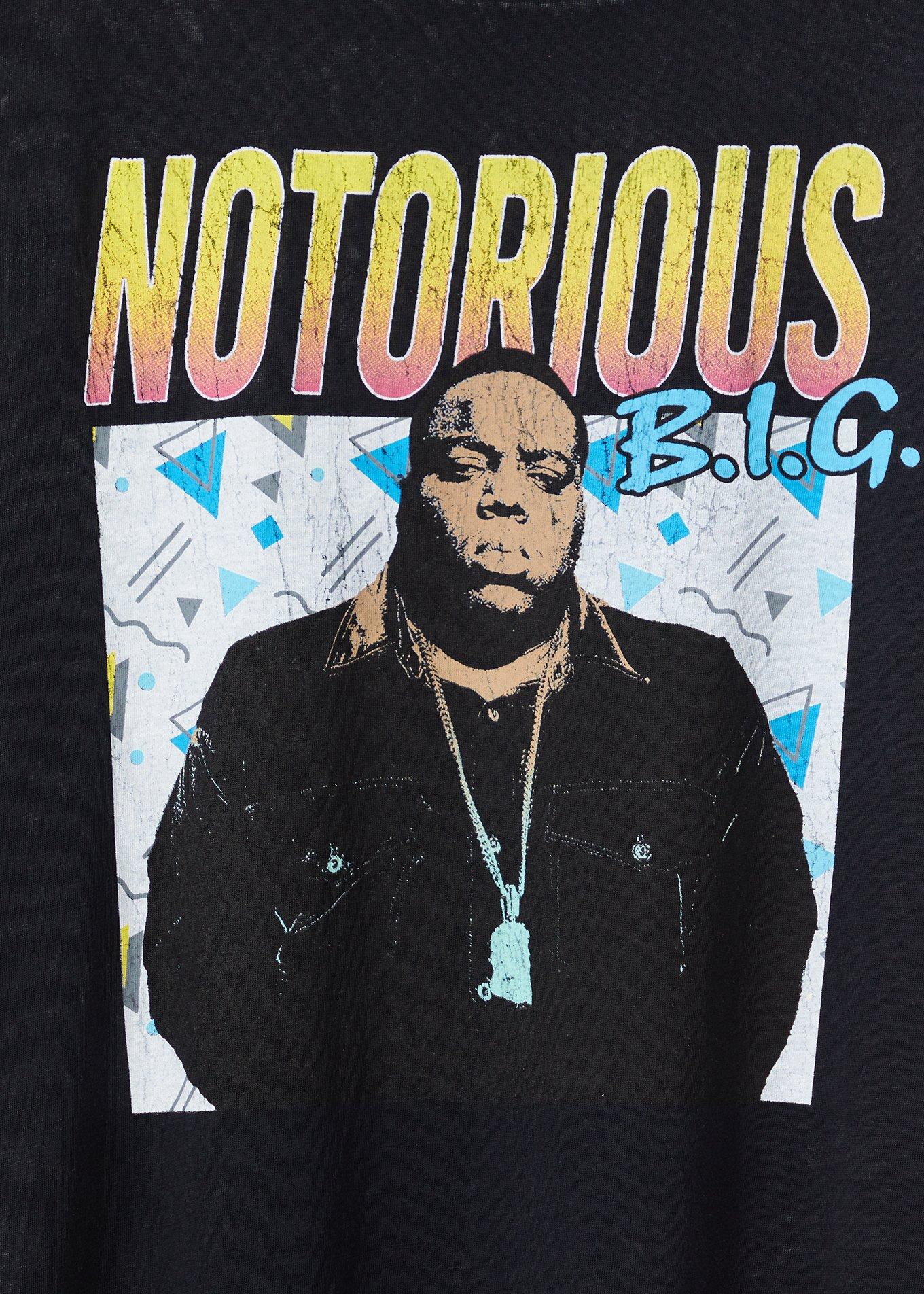 Plus Size Classic Fit Crew Tee - Biggie Mineral Wash Black, DEEP BLACK, alternate