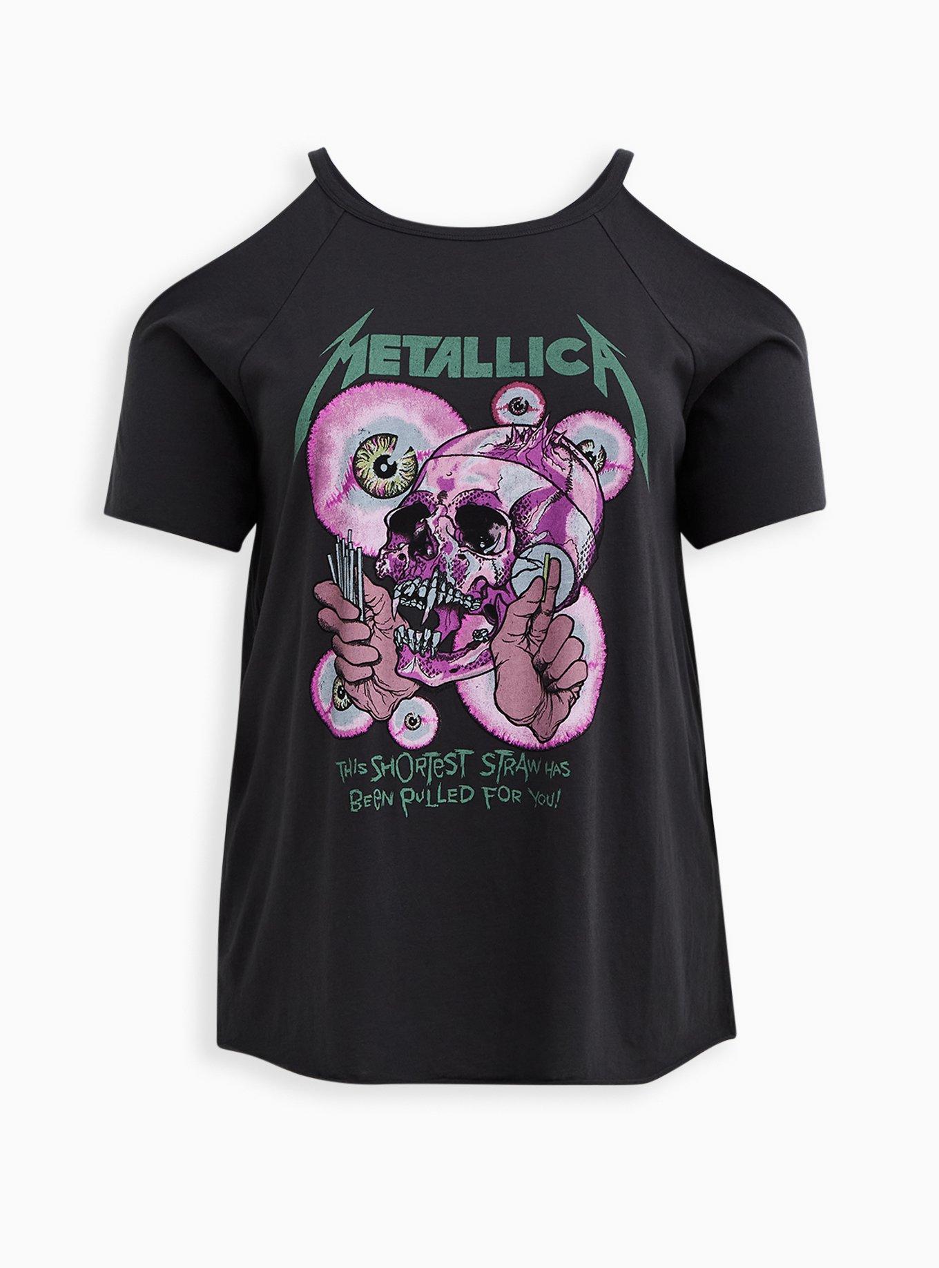 Metallica Torrid Plus 4 Gray Tie-Dye The Black Album outlets Graphic Short Sleeve Tee