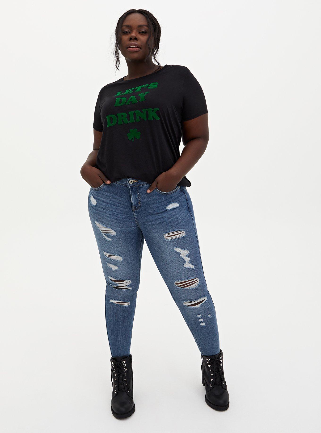 Day Drink Slim Fit Tee - Black, DEEP BLACK, alternate